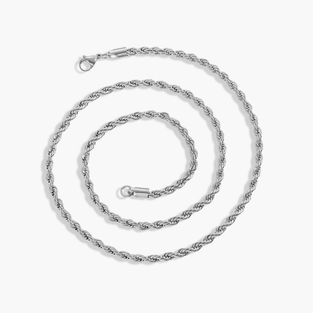 Silver Rope Necklace