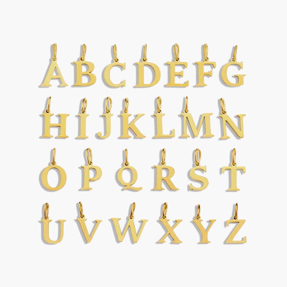 Gold Initial Charm