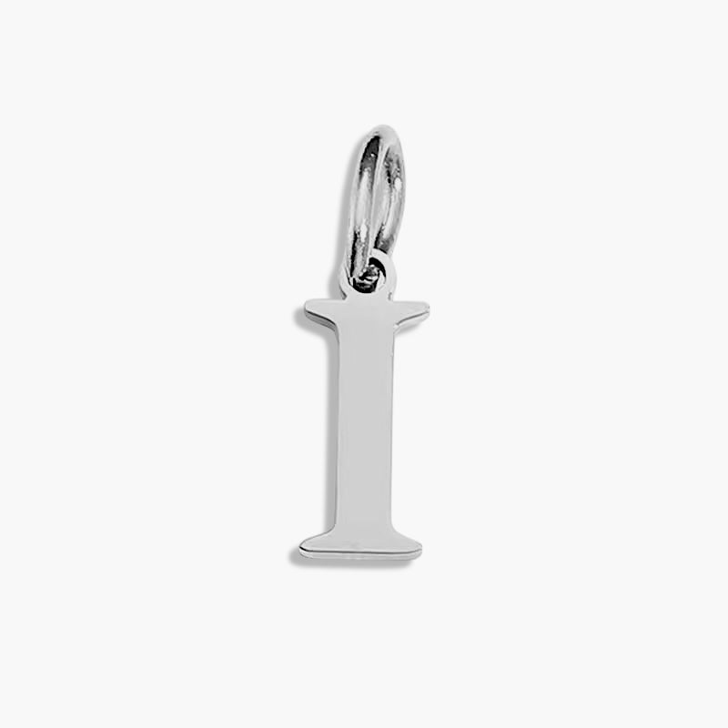 Silver Initial Charm