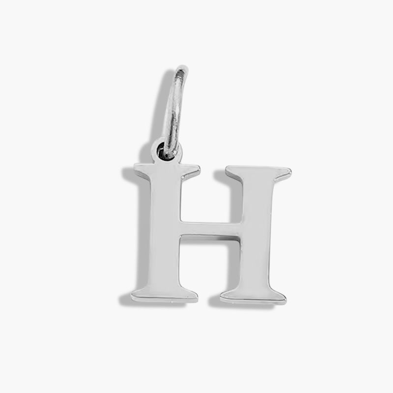 Silver Initial Charm