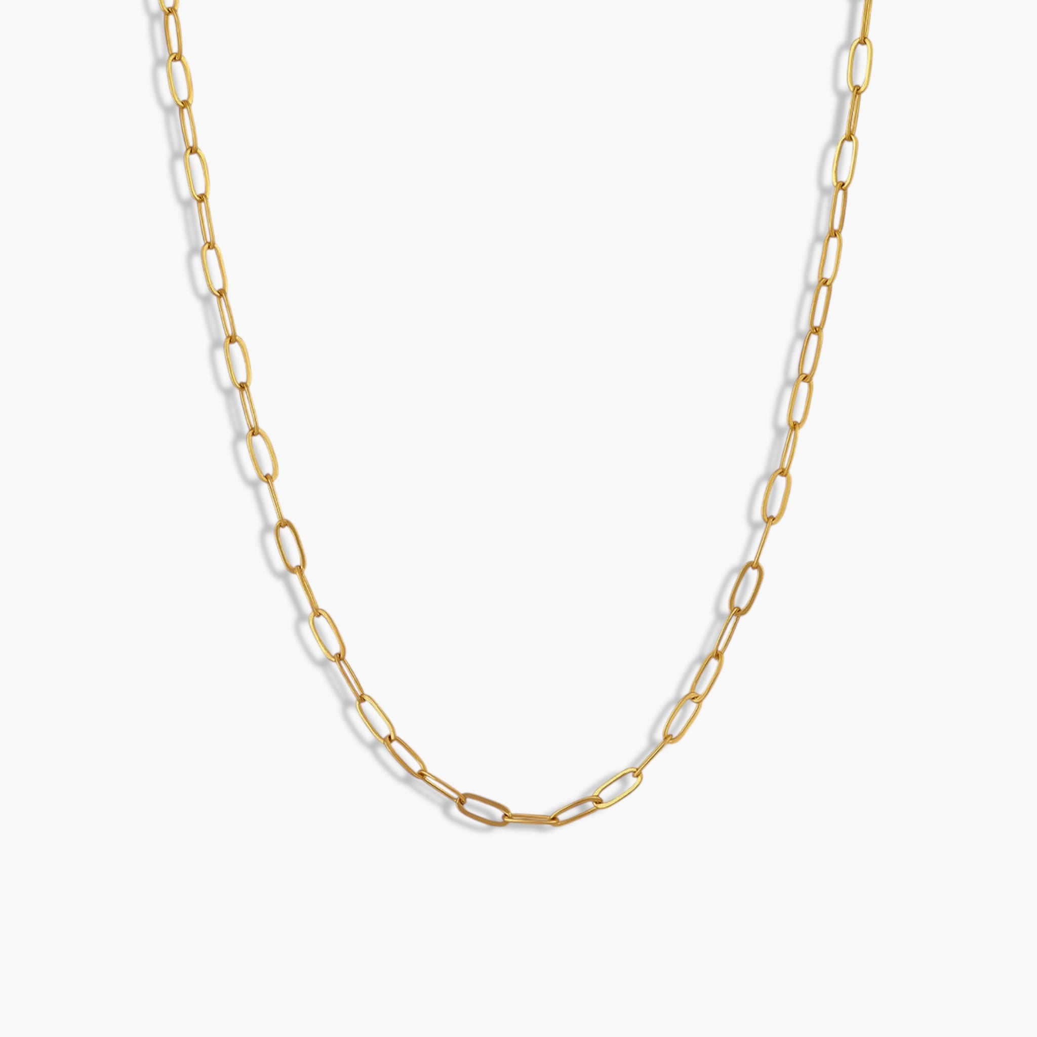 Gold Petite Paperclip Necklace