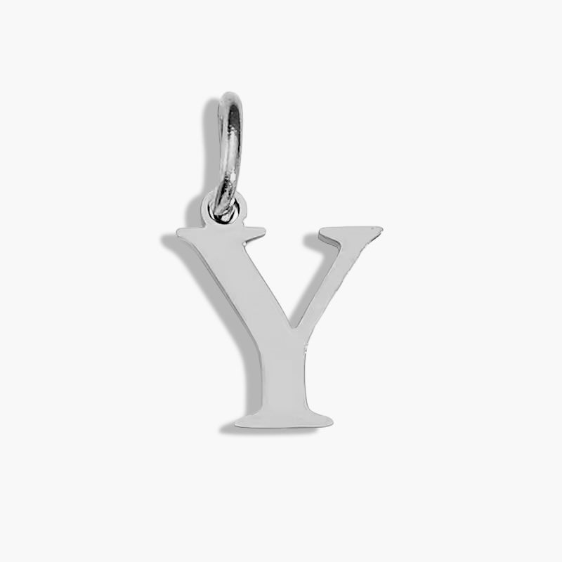 Silver Initial Charm