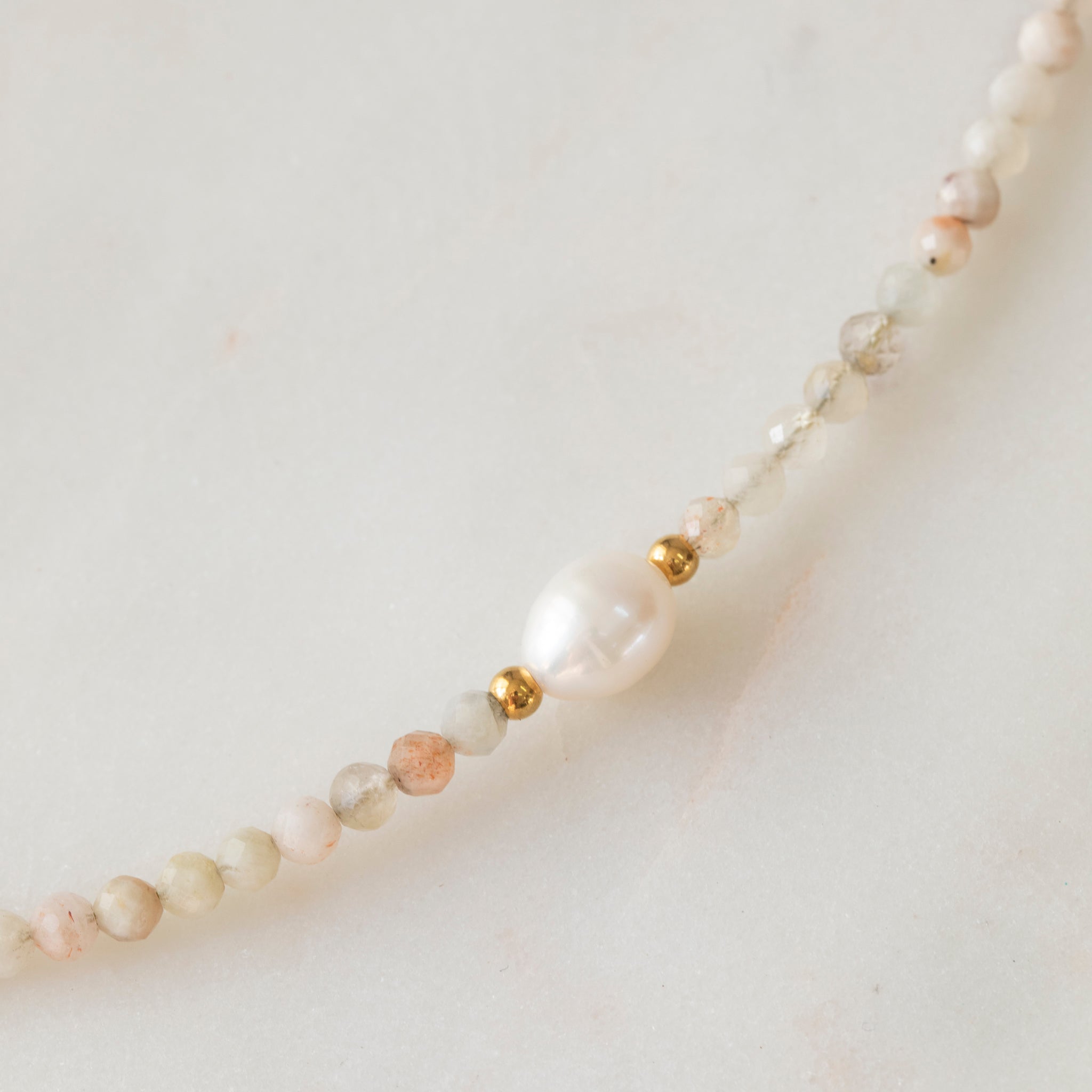 Arusha Quartz & Freshwater Pearl Necklace