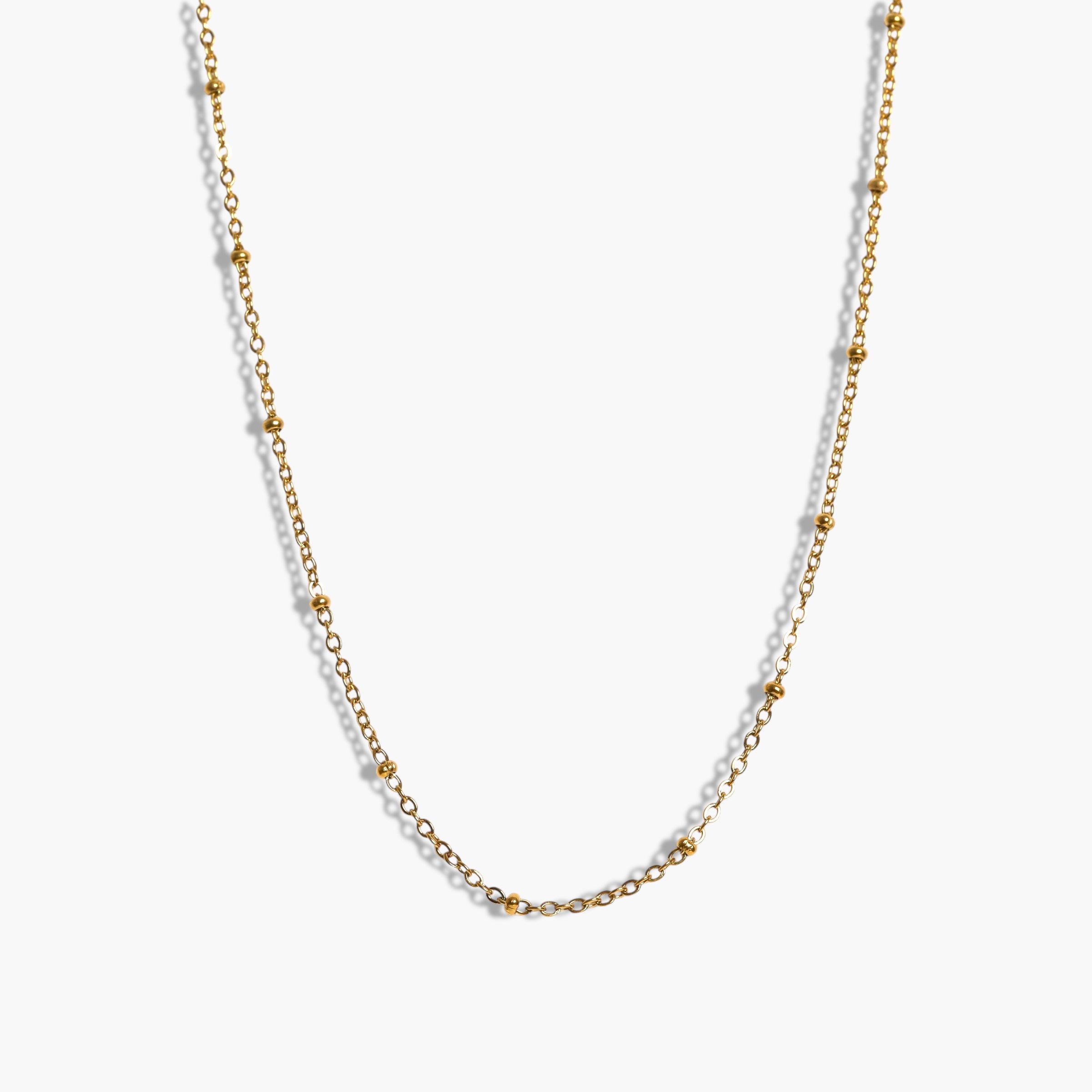 Gold Petite Ball Necklace