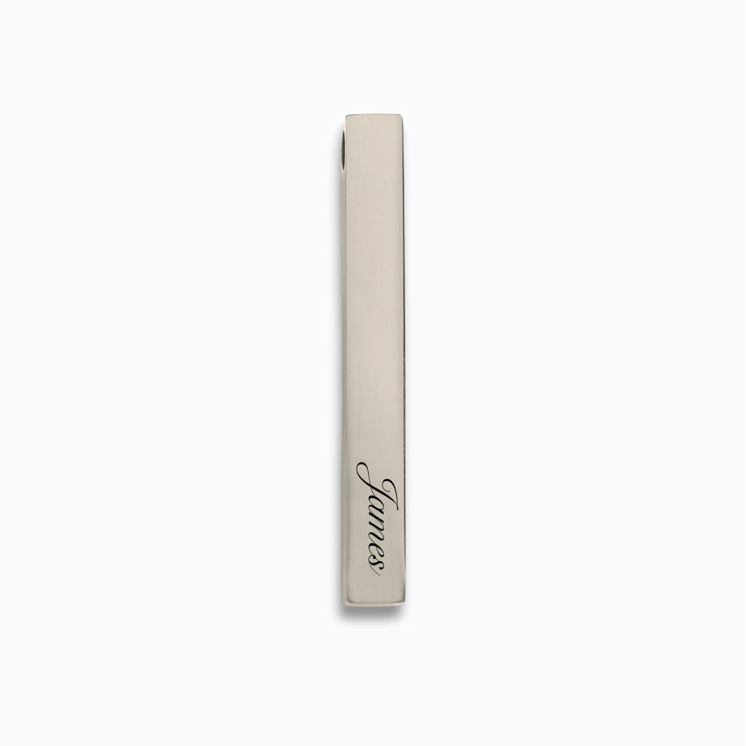 Silver Vertical Bar Pendant