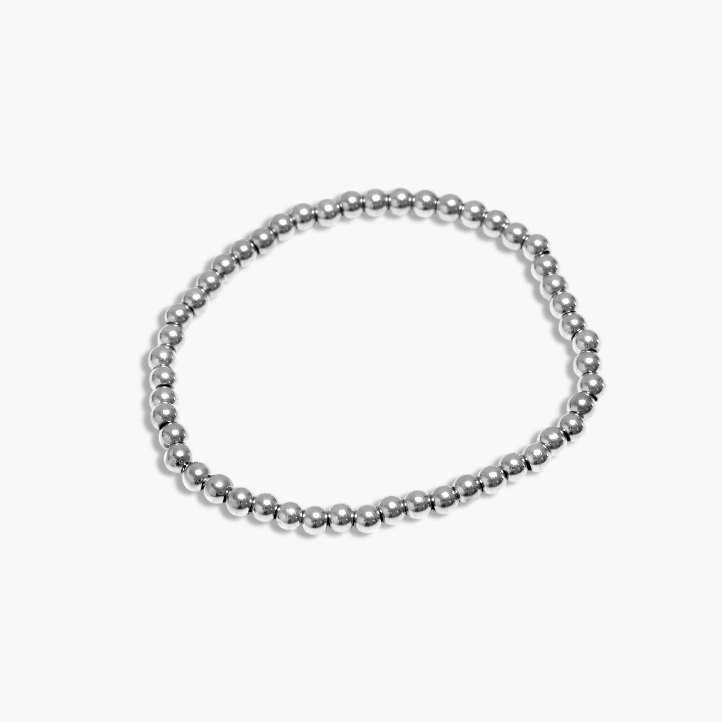 Silver Beaded Bracelet
