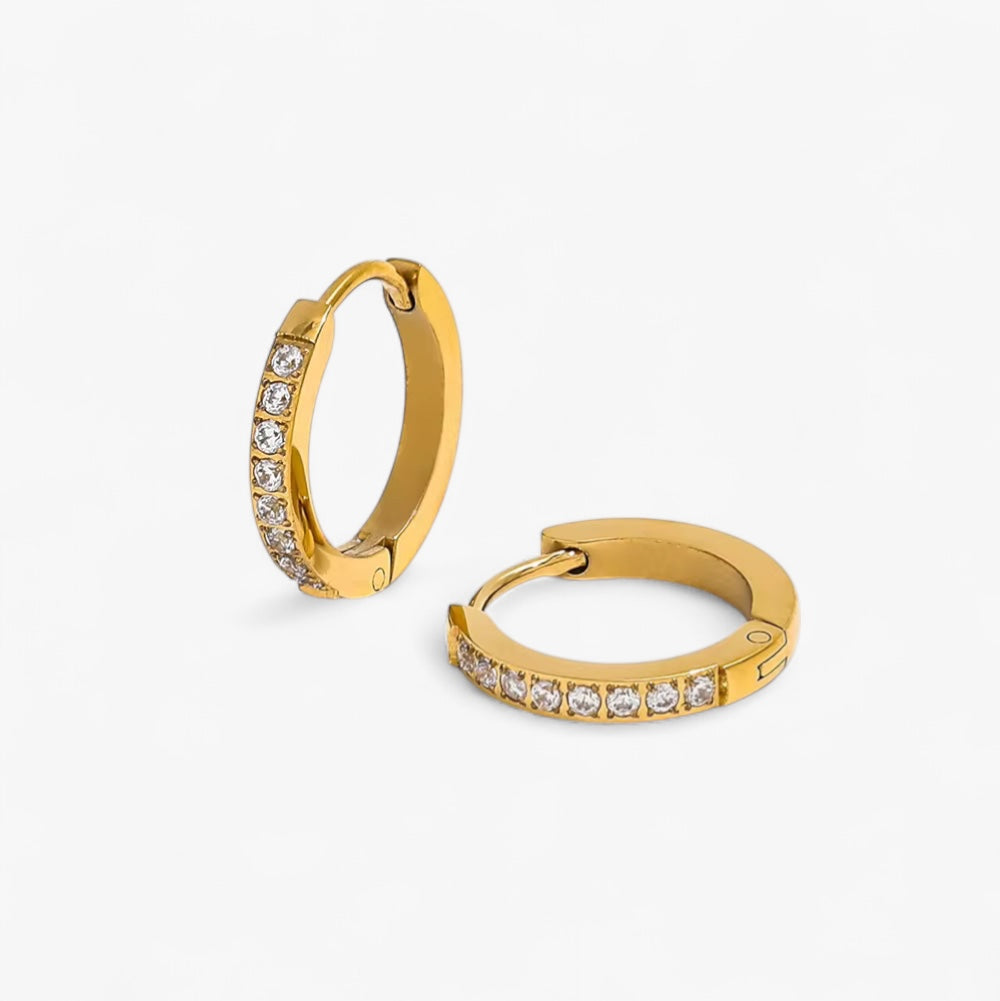 Gold Zircon Huggies