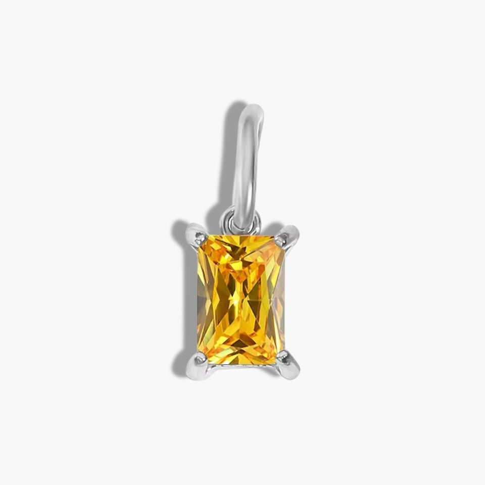 Silver Birthstone Charm