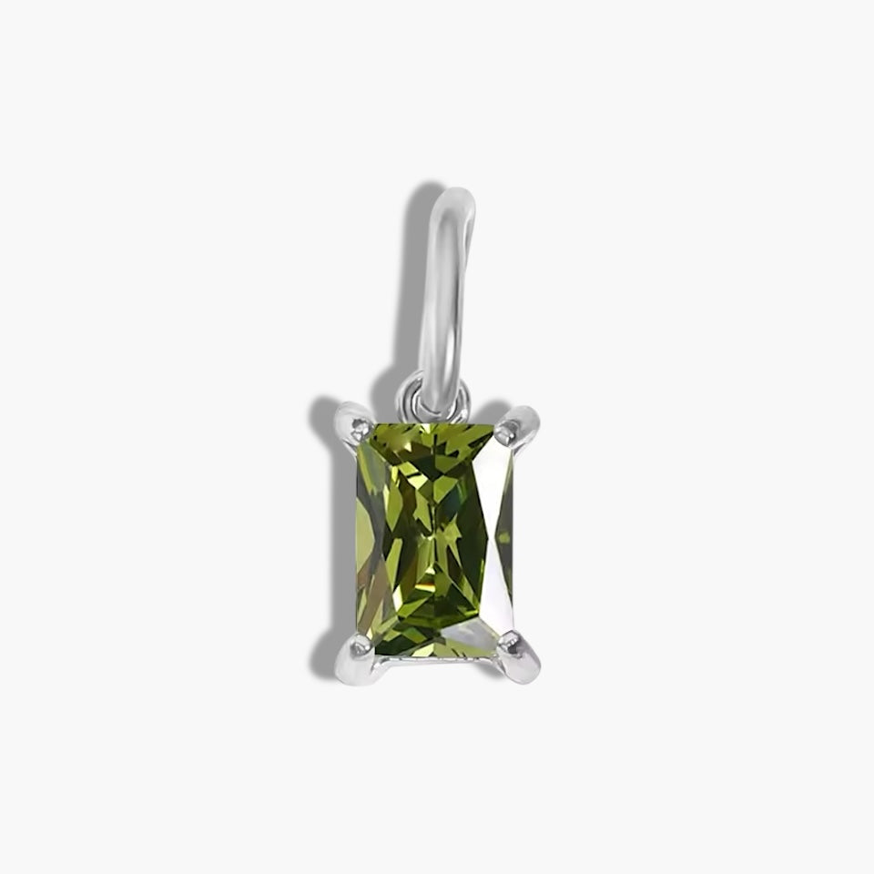 Silver Birthstone Charm