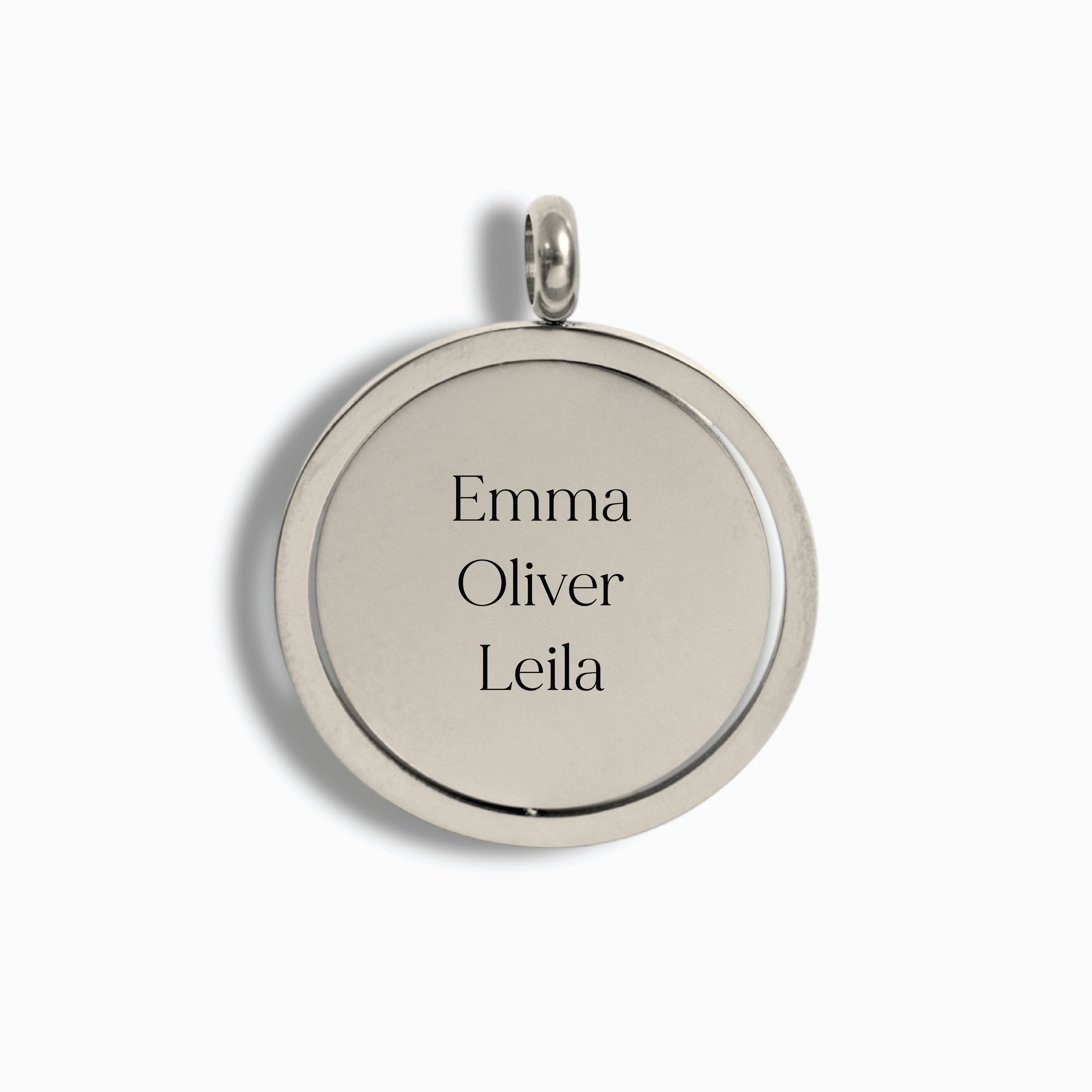 Silver Swing Disc Pendant