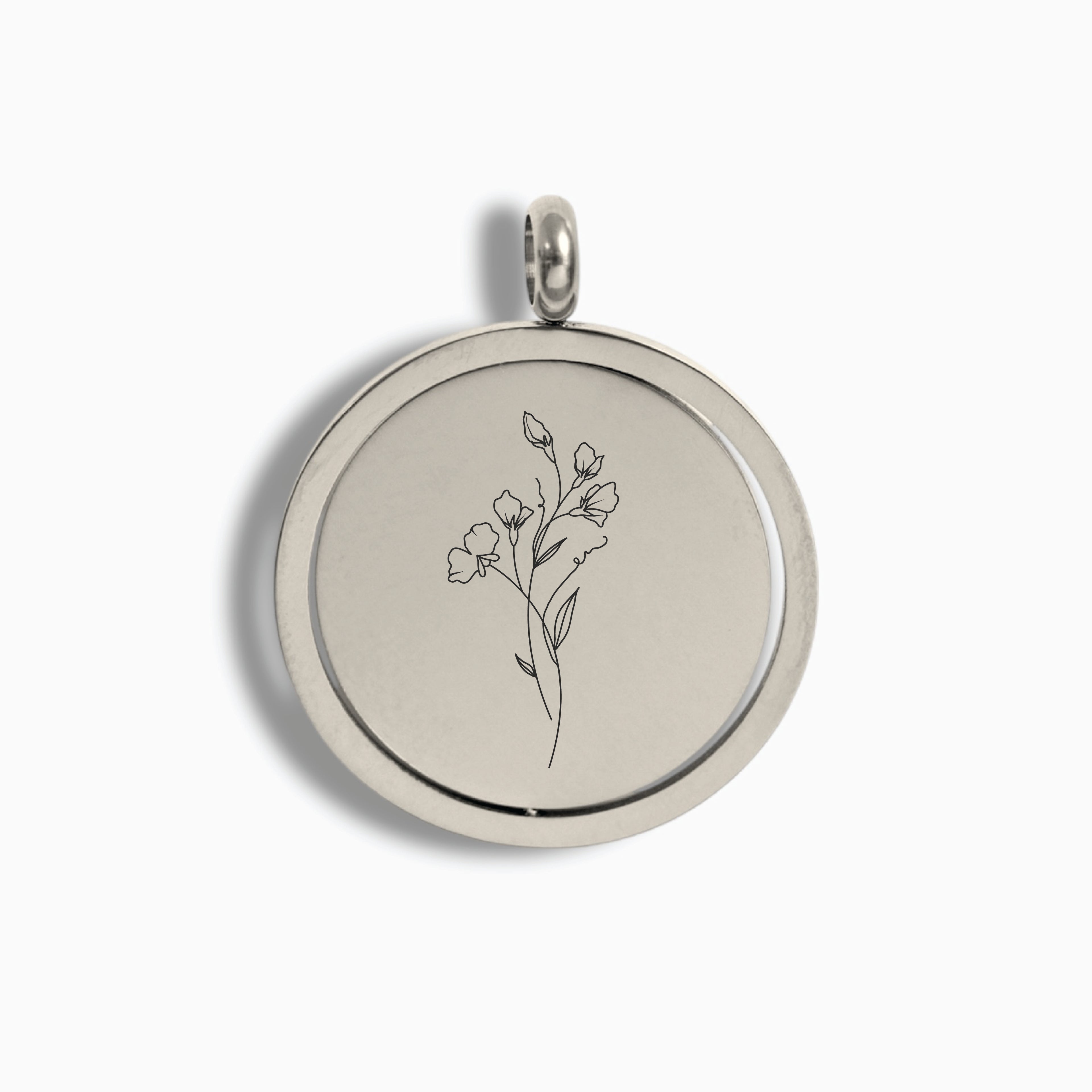 Silver Swing Disc Pendant