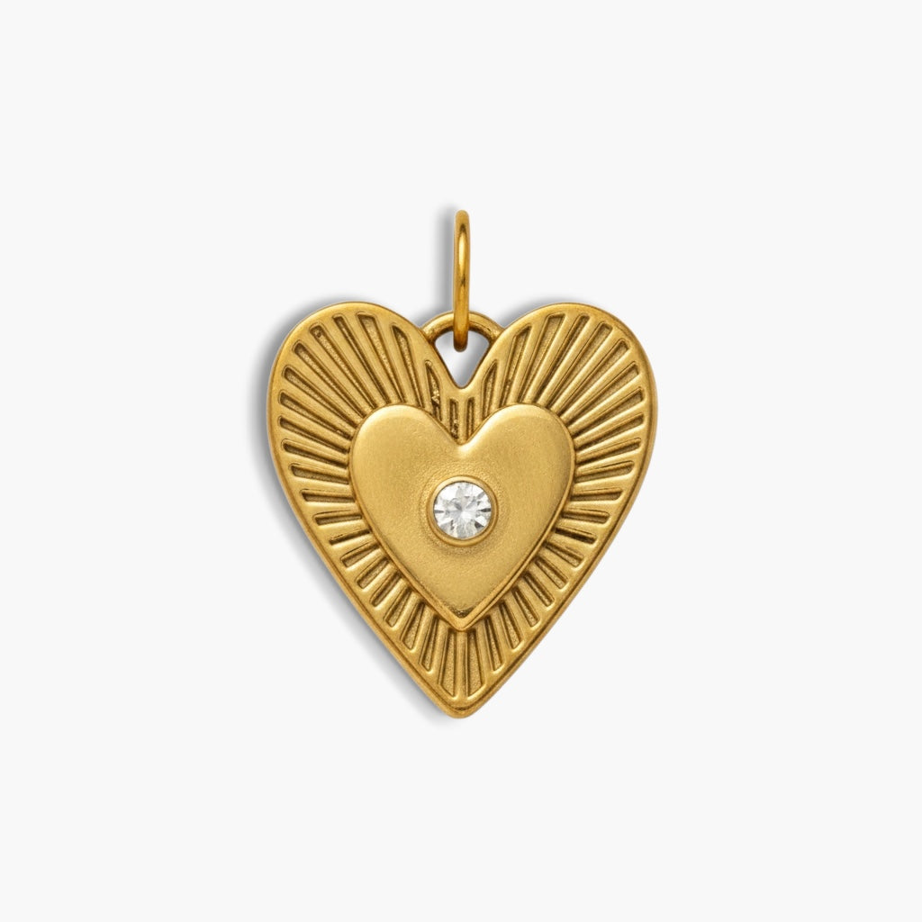 Detailed Heart Charm