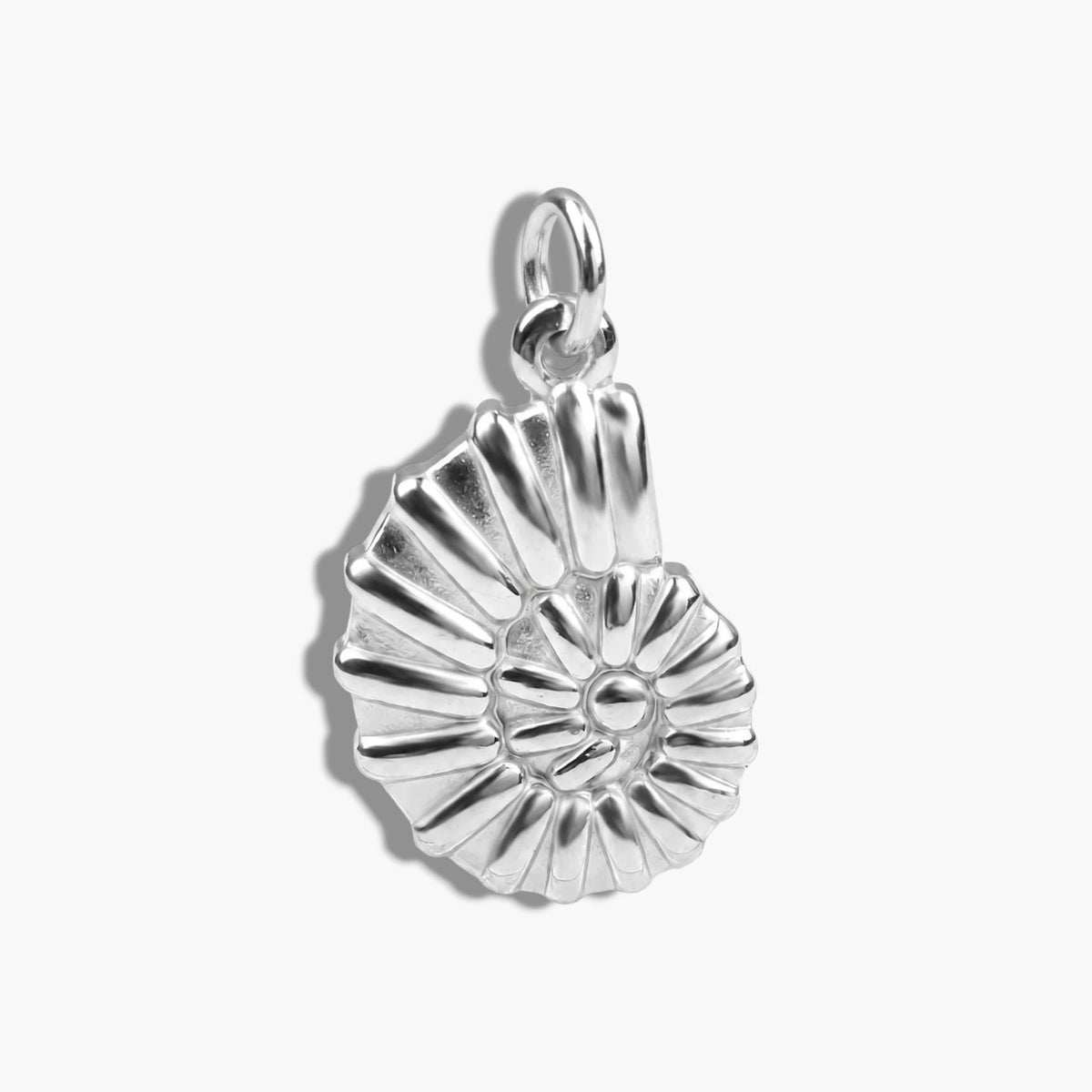 Silver Nautilus Charm