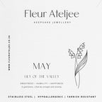 Birth Flower Meaning Jewellery Card