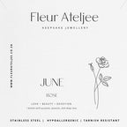 Birth Flower Meaning Jewellery Card