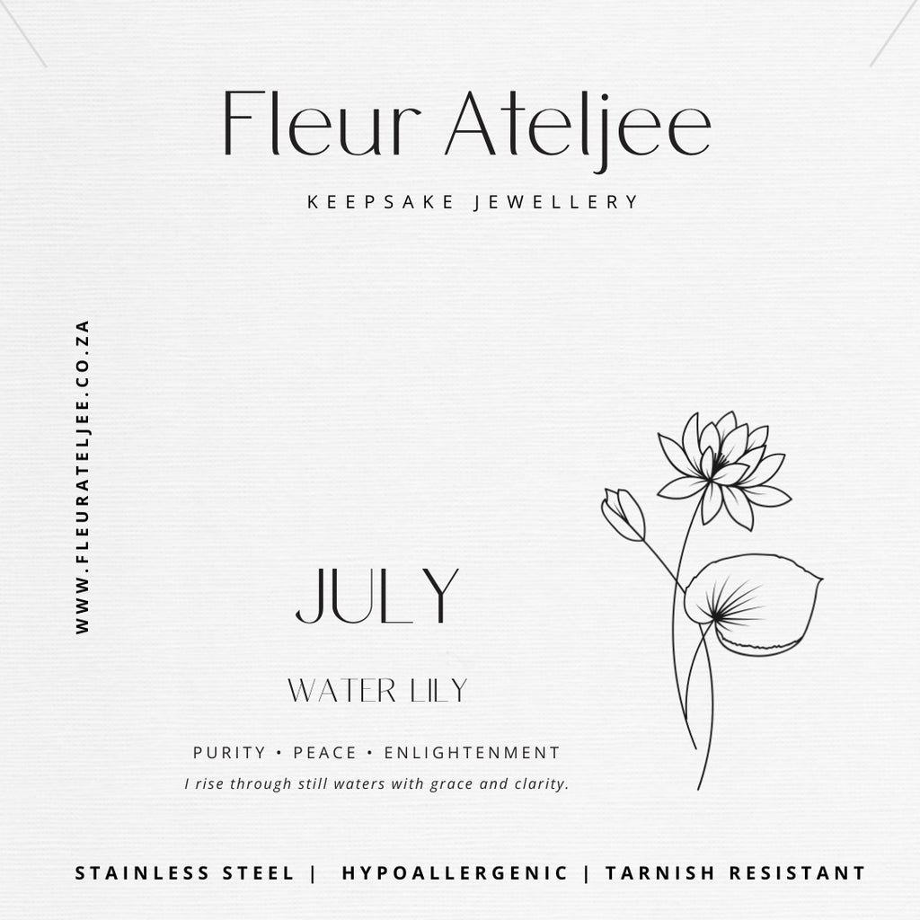Birth Flower Meaning Jewellery Card