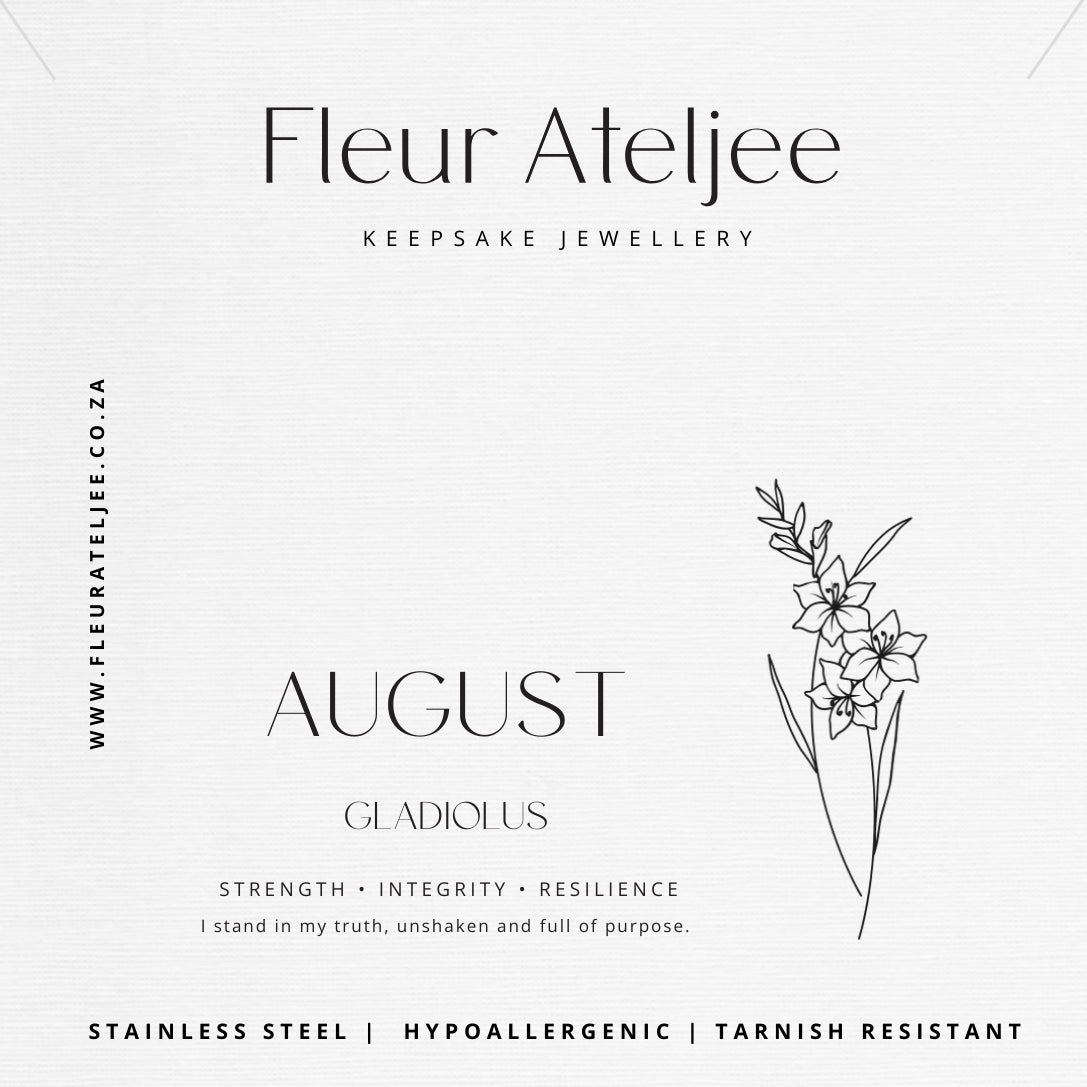 Birth Flower Meaning Jewellery Card