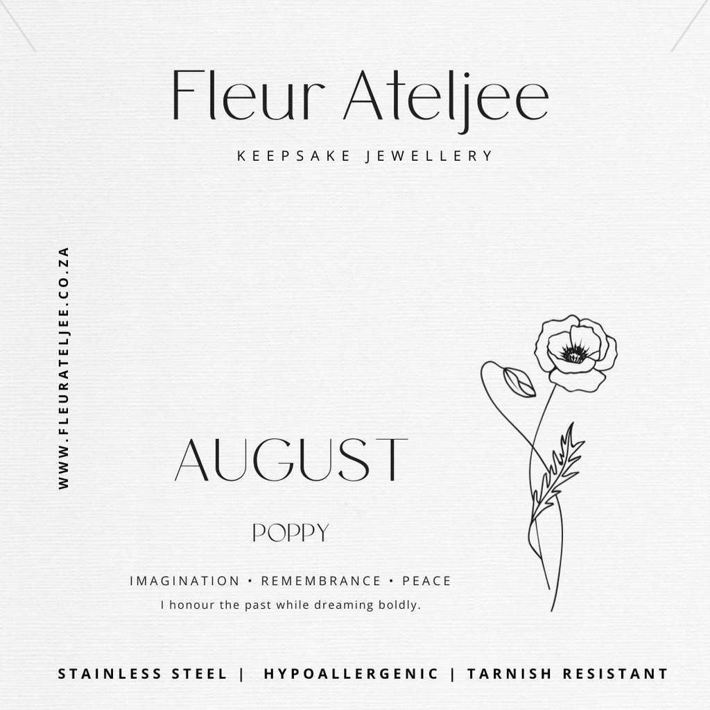 Birth Flower Meaning Jewellery Card