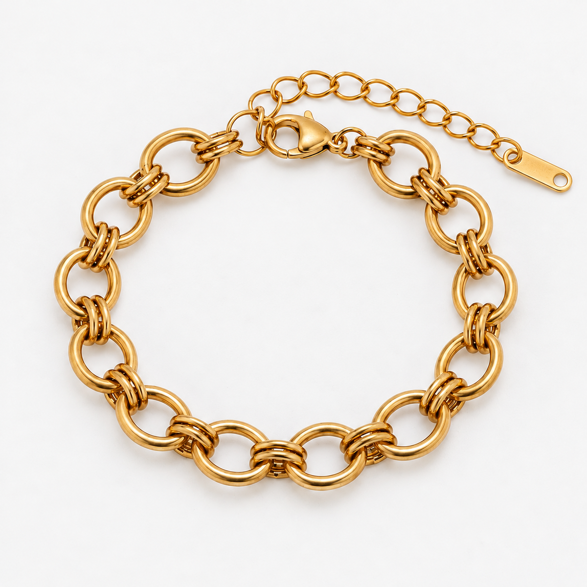 Gold Double Link Bracelet
