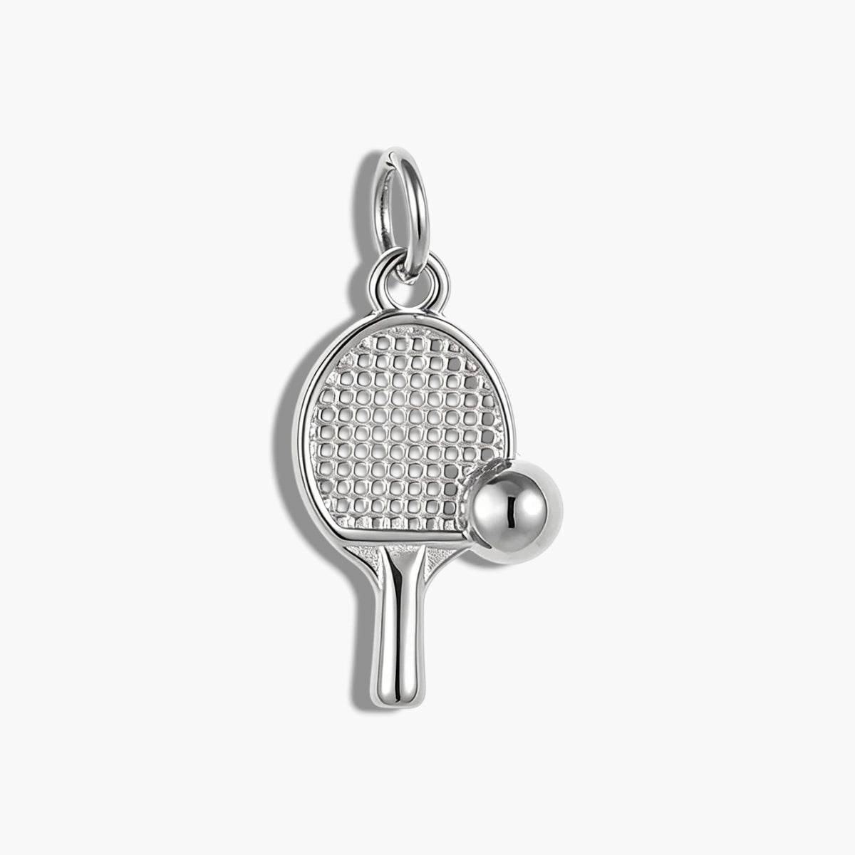Silver Tennis Charm
