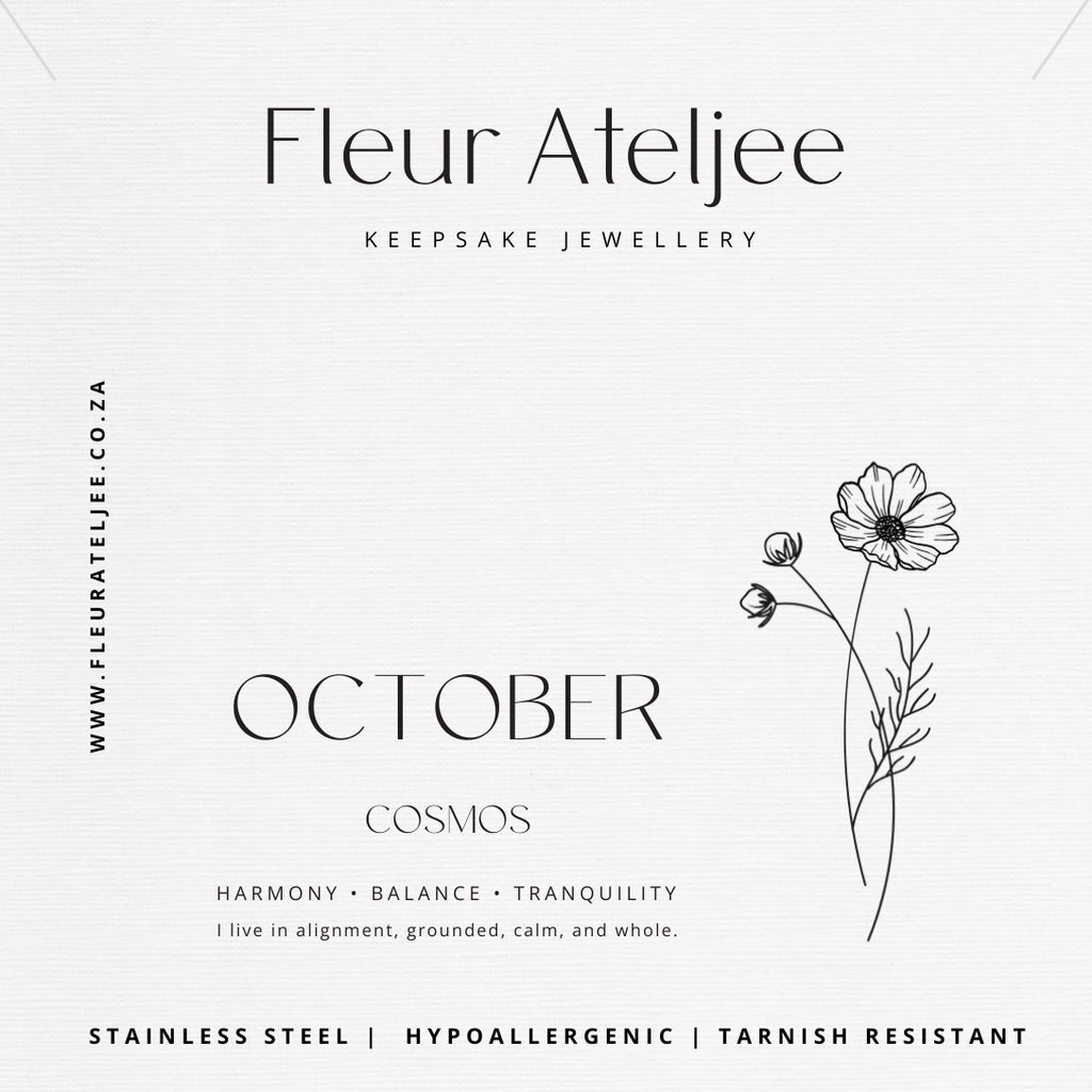 Birth Flower Meaning Jewellery Card