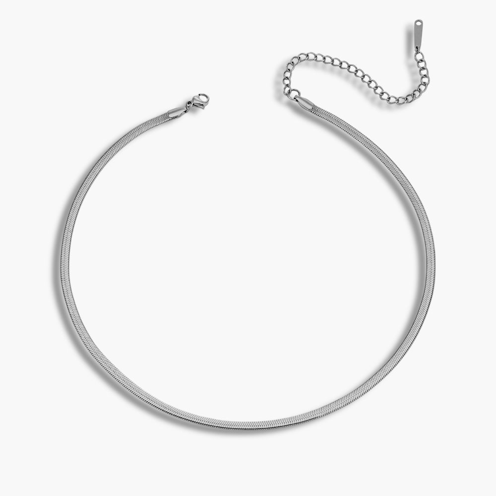 Silver Snake Necklace