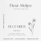 Birth Flower Meaning Jewellery Card