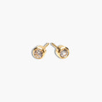 Gold Birthstone Studs