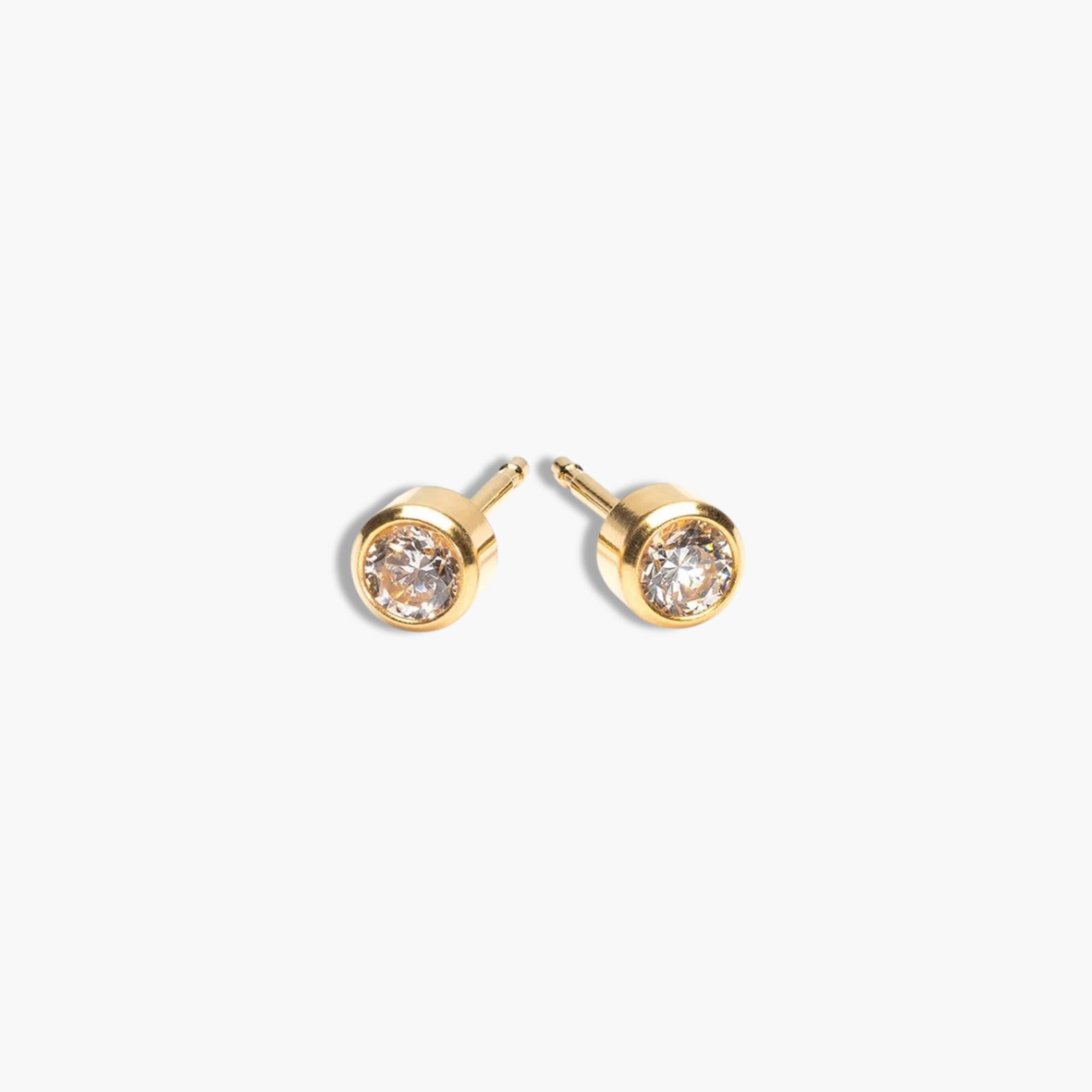 Gold Birthstone Studs