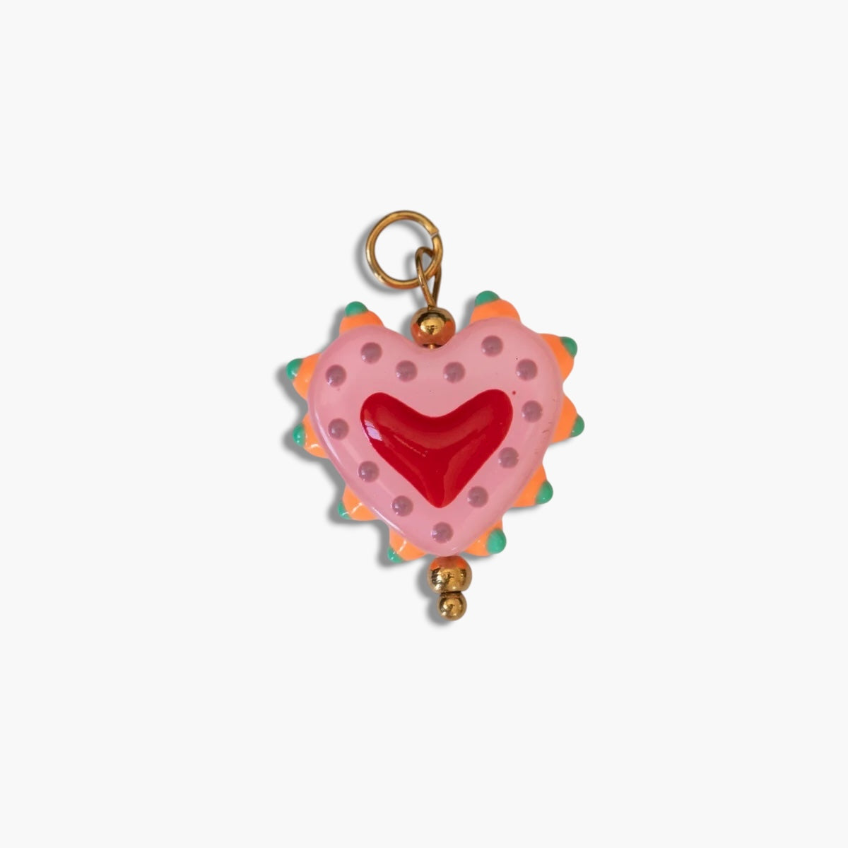 Ceramic Heart Charm