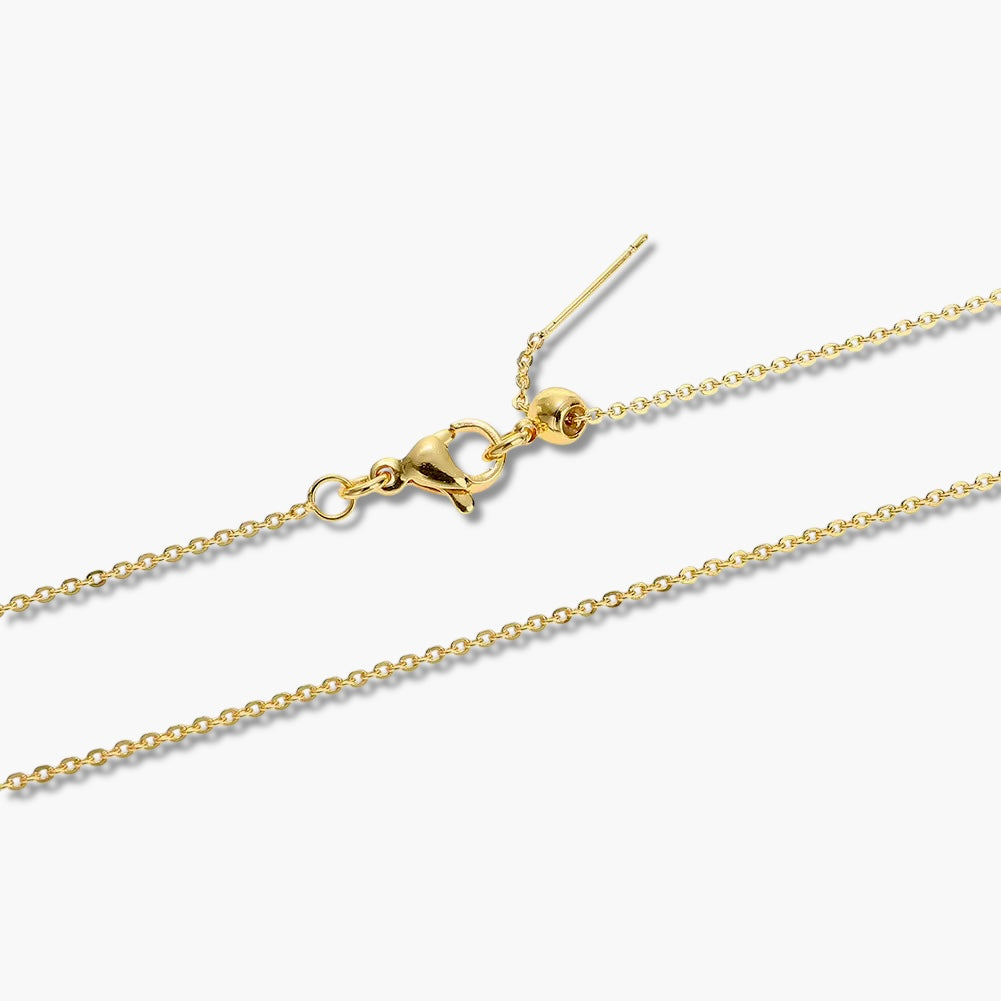 Gold Adjustable Fine Link Necklace