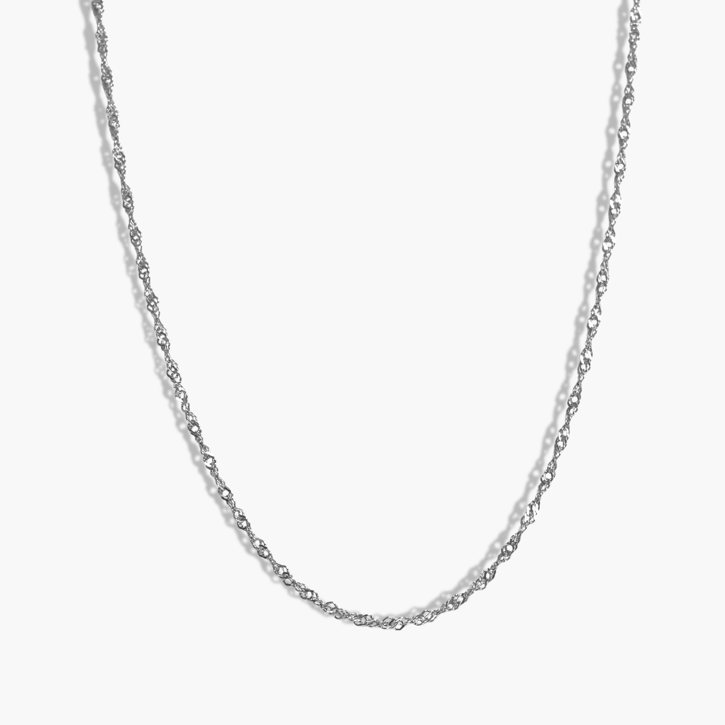 Silver Wave Necklace