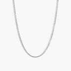 Silver Adjustable Fine Link Necklace