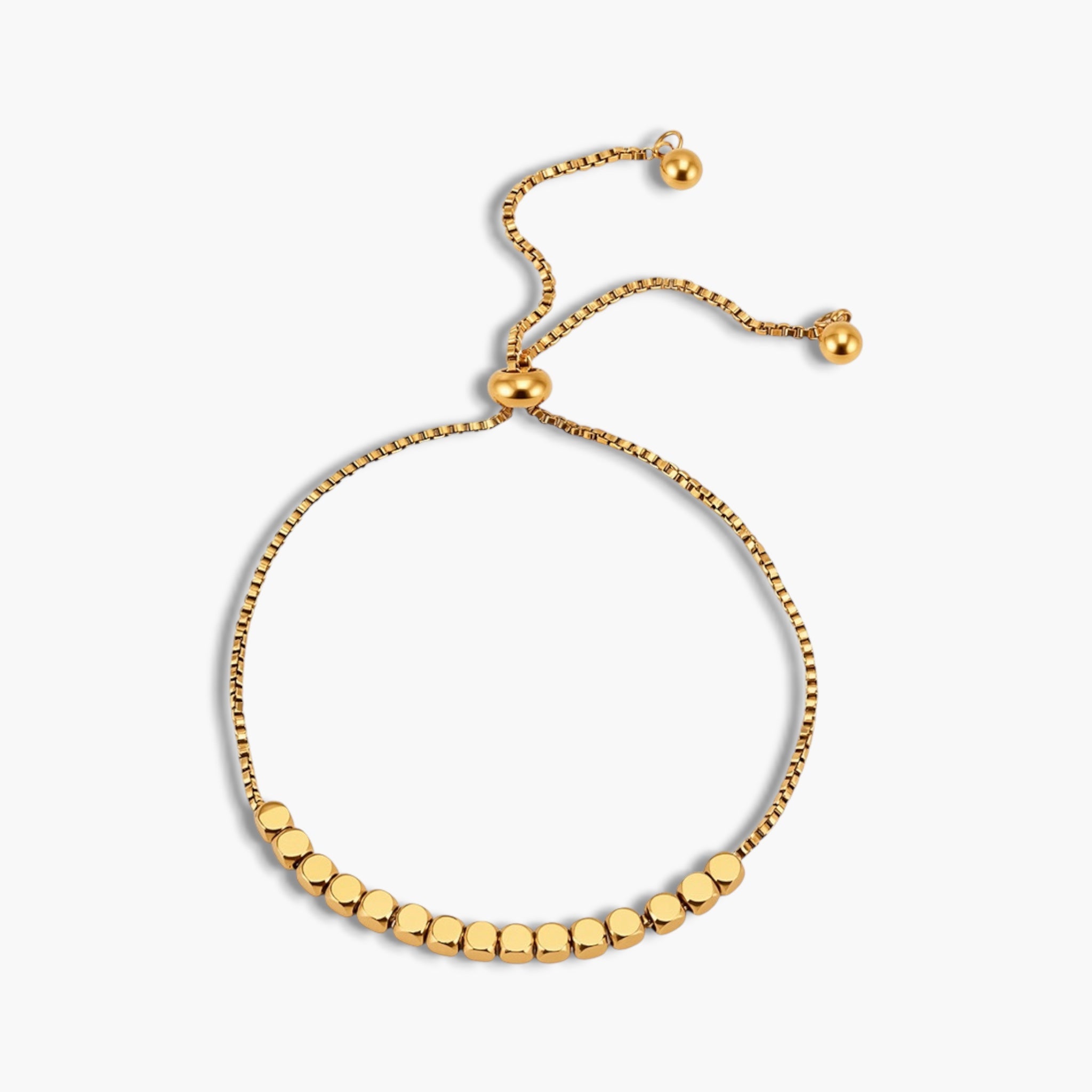 Gold Slider Beads Bracelet