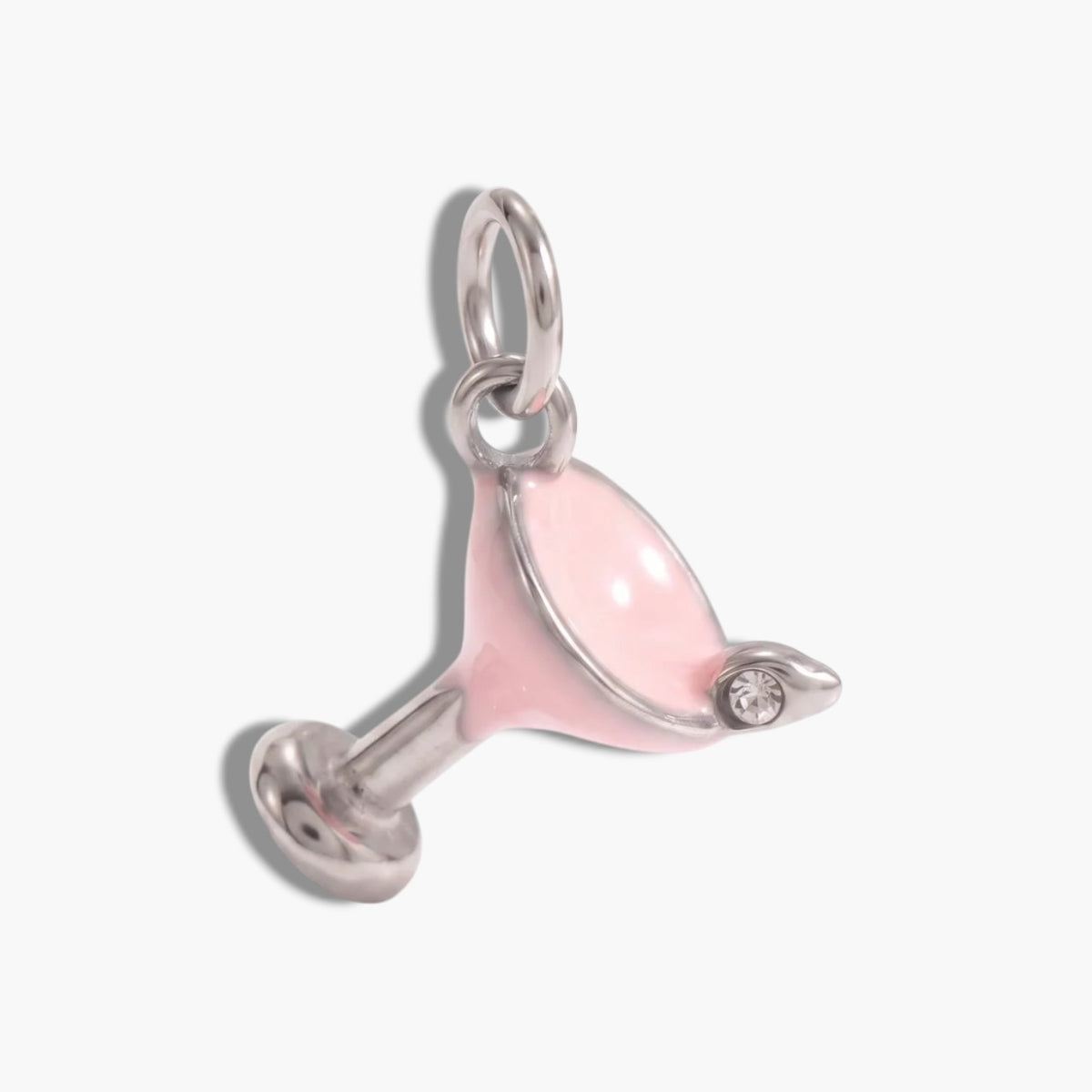 Silver Martini Charm