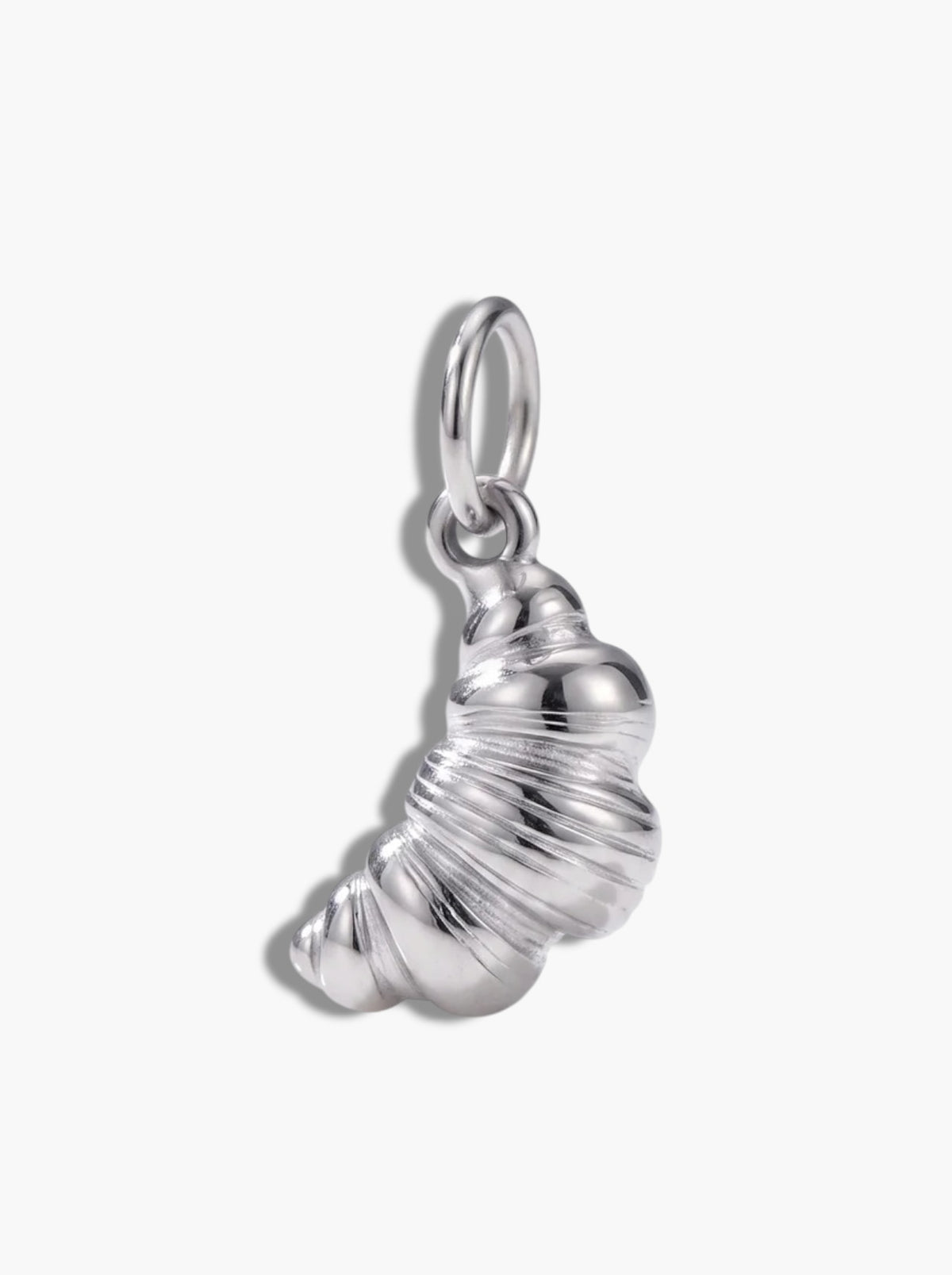 Silver Croissant Charm
