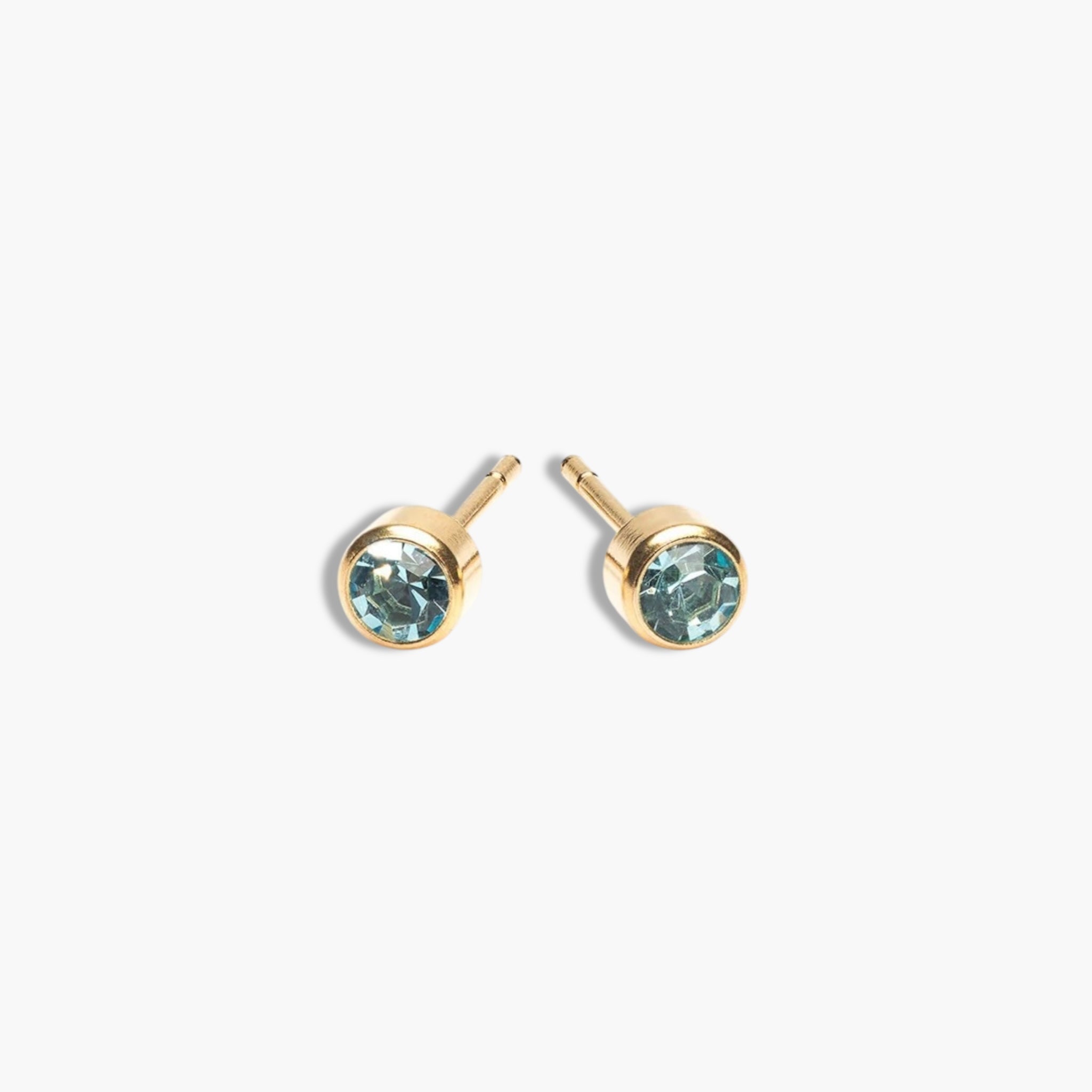 Gold Birthstone Studs