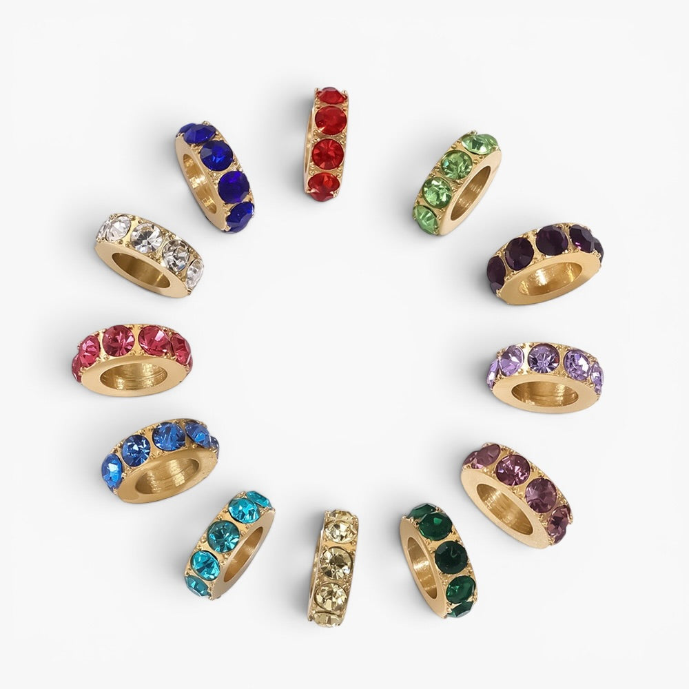 Birthstone Spacer Charm