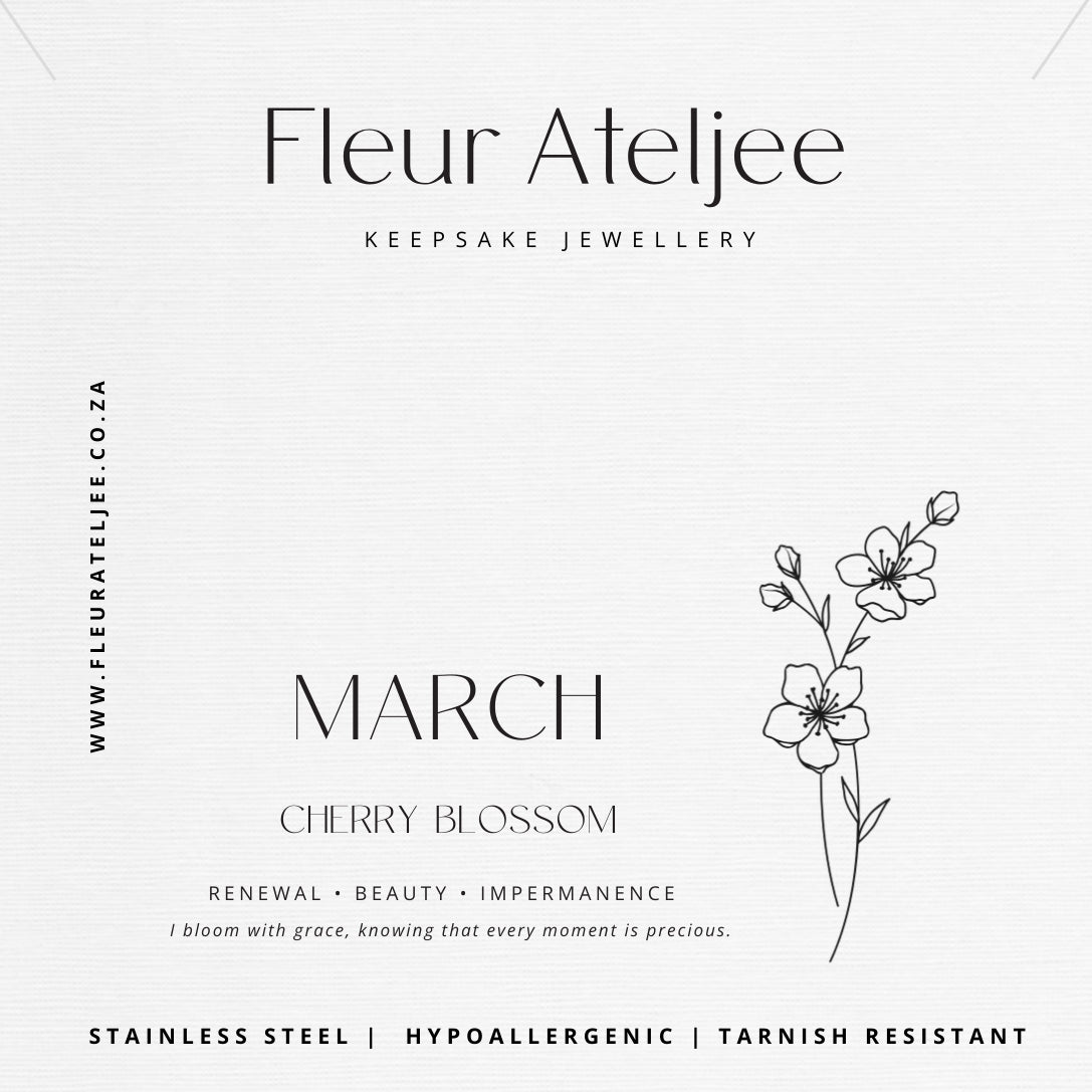 Birth Flower Meaning Jewellery Card