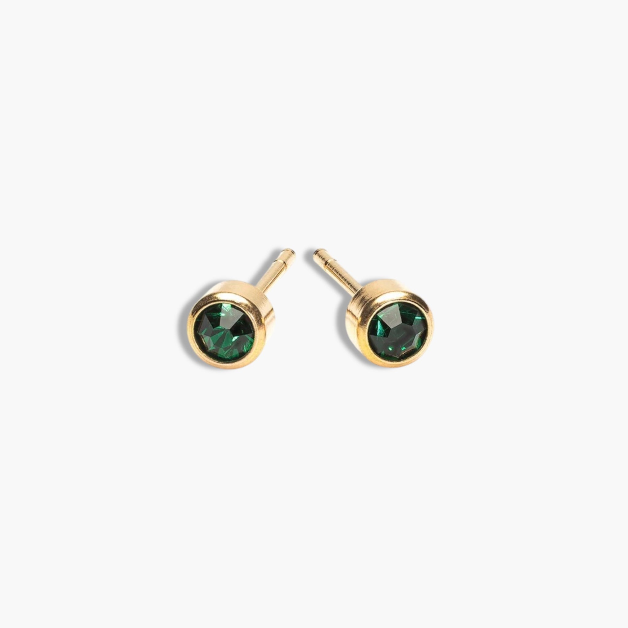 Gold Birthstone Studs