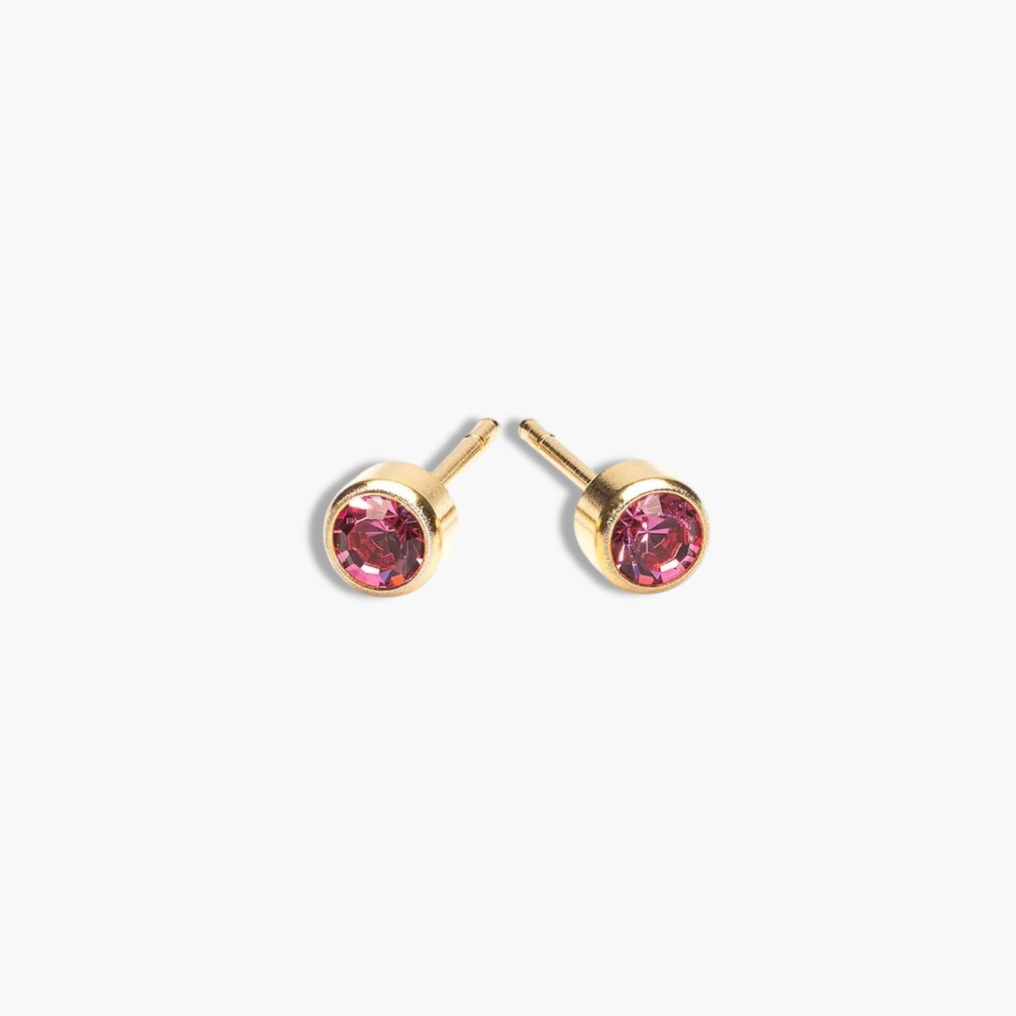 Gold Birthstone Studs