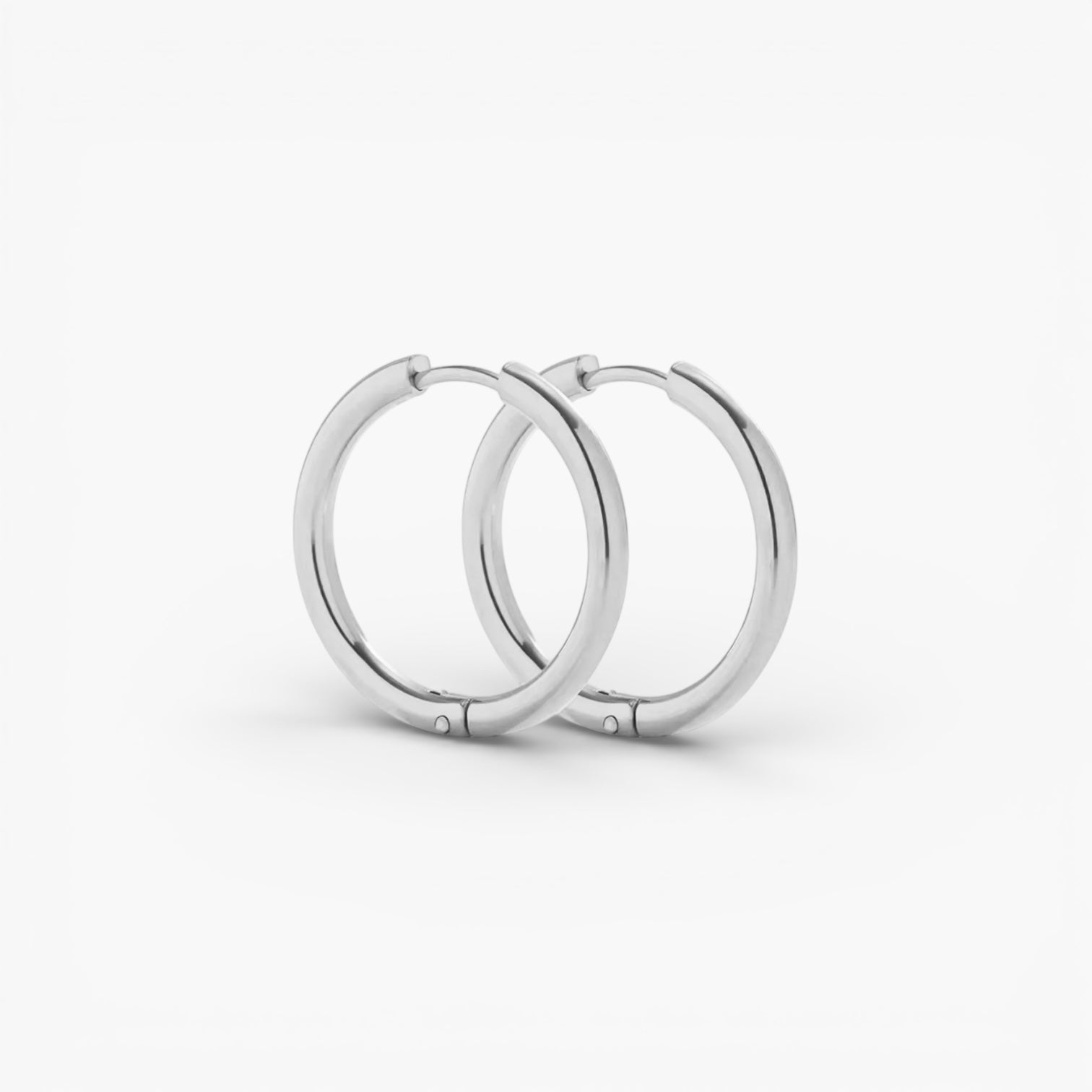 Silver Midi Hoops