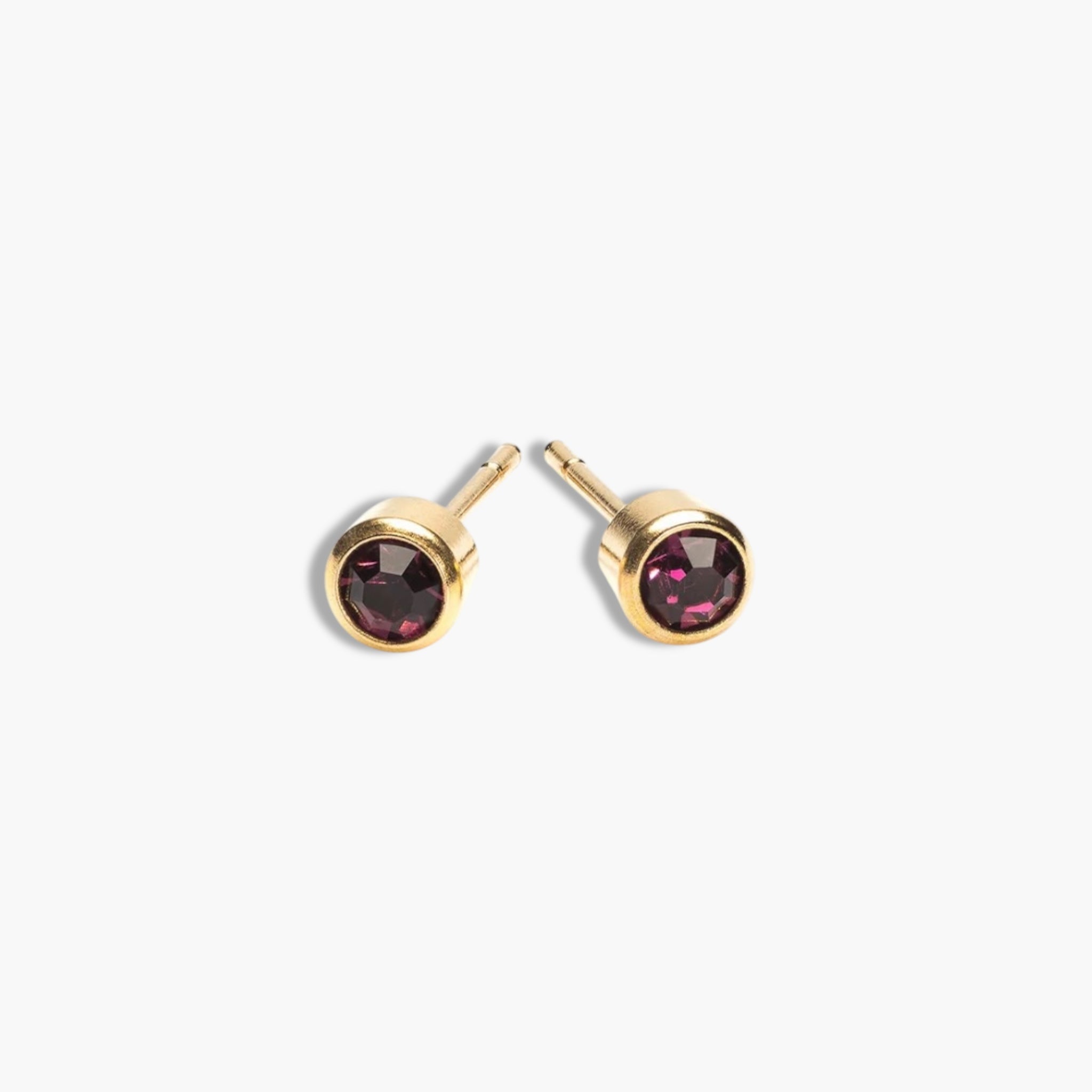 Gold Birthstone Studs