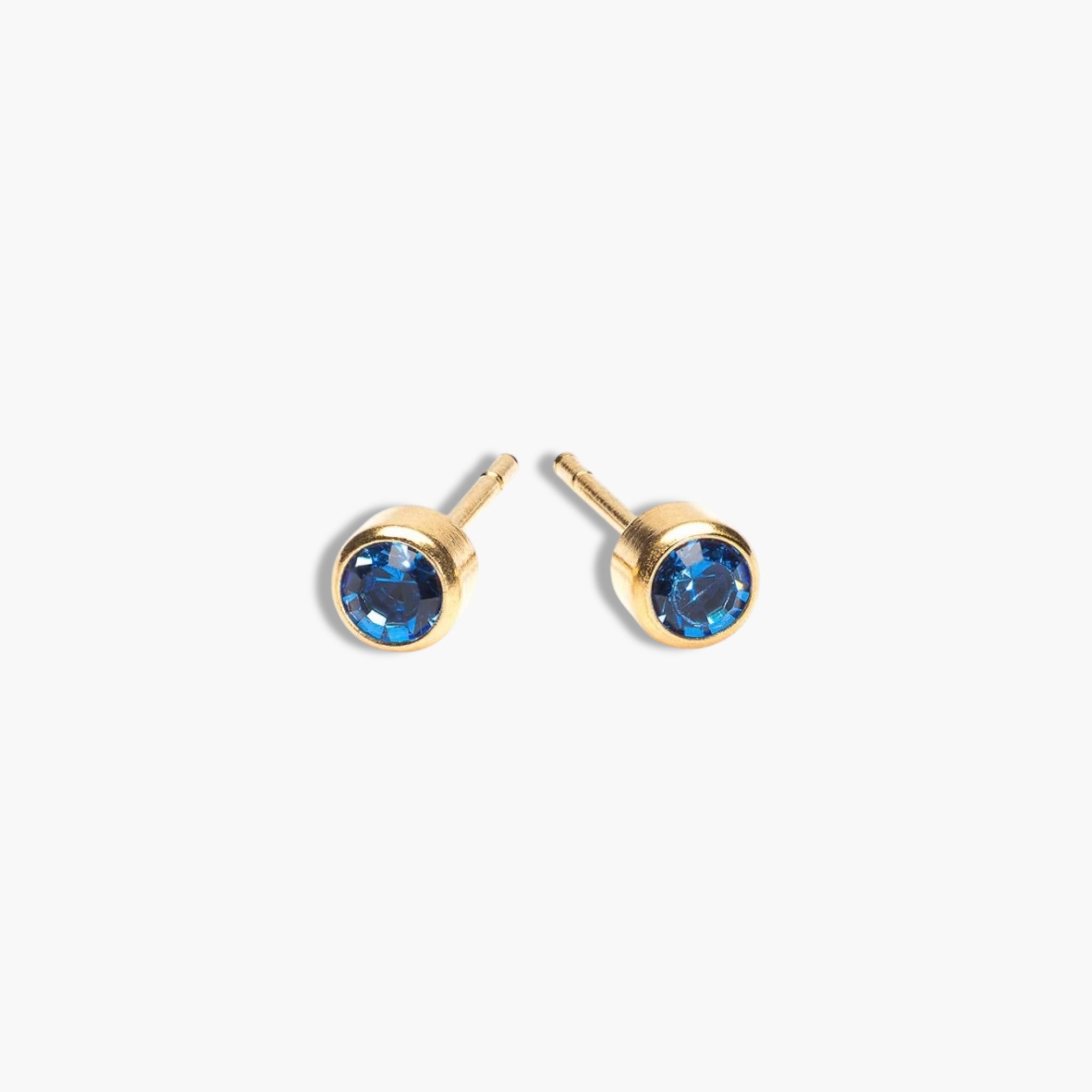 Gold Birthstone Studs