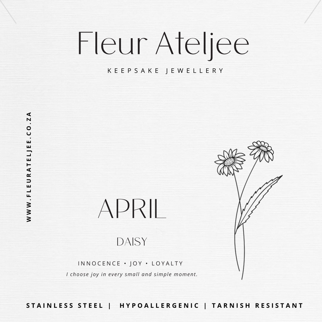 Birth Flower Meaning Jewellery Card