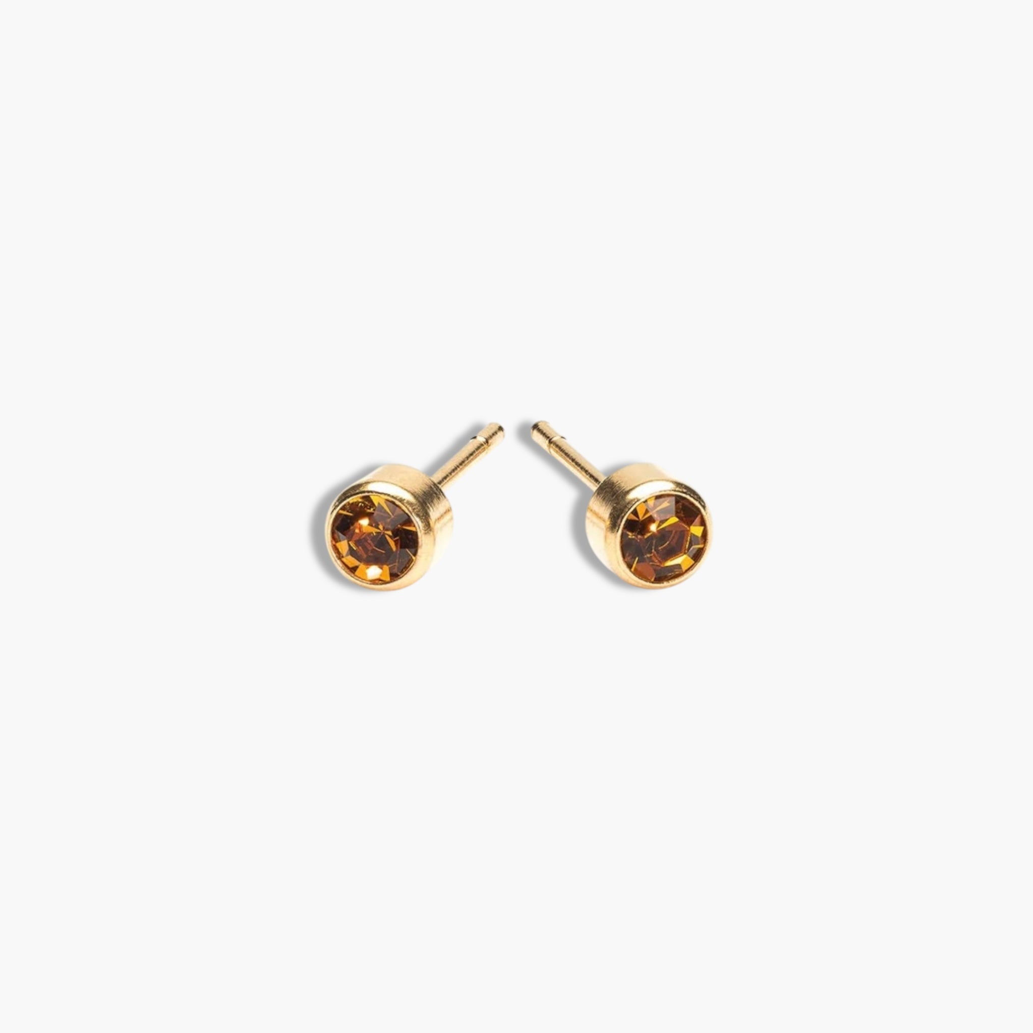 Gold Birthstone Studs