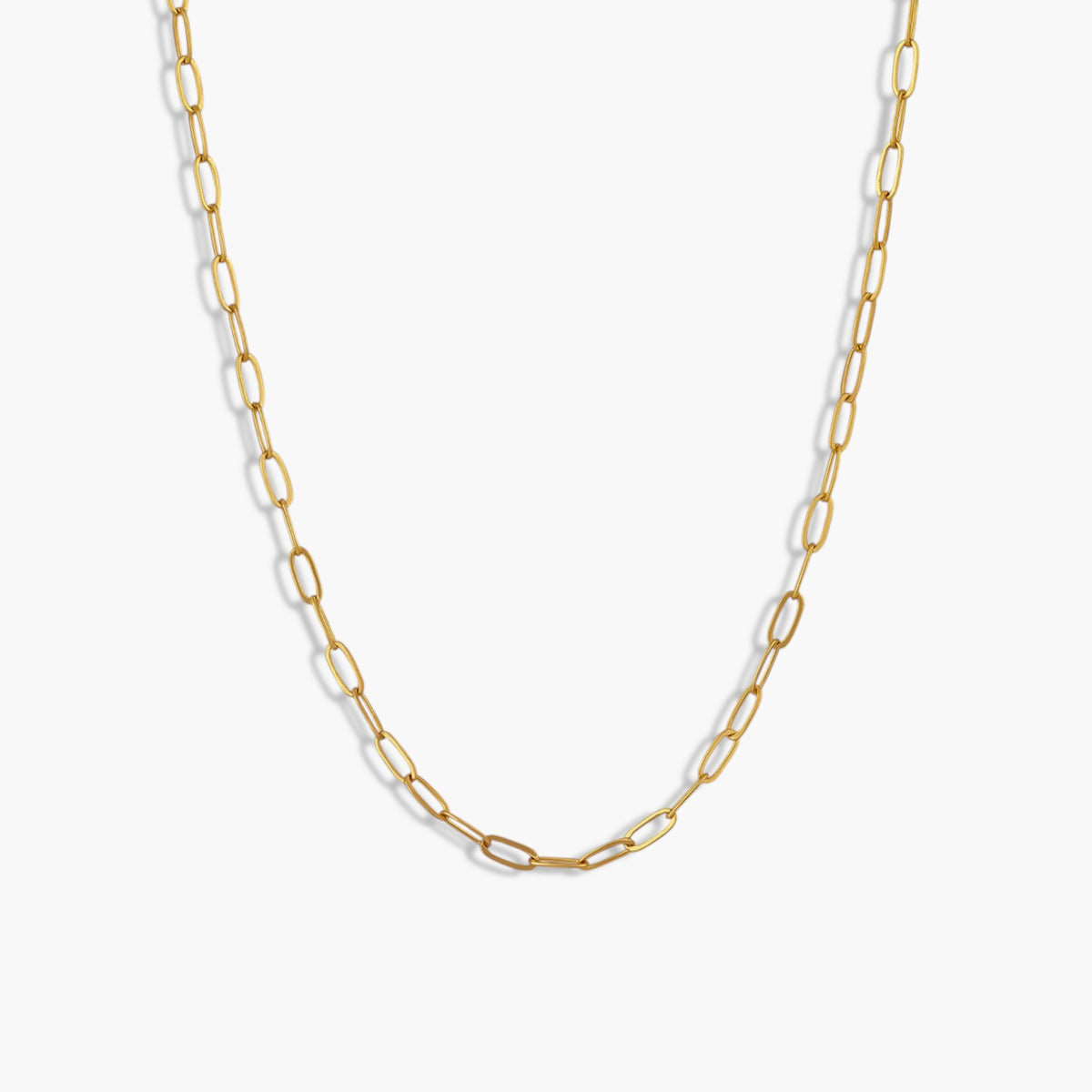 Gold Petite Paperclip Necklace
