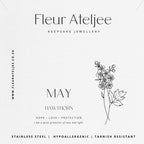 Birth Flower Meaning Jewellery Card