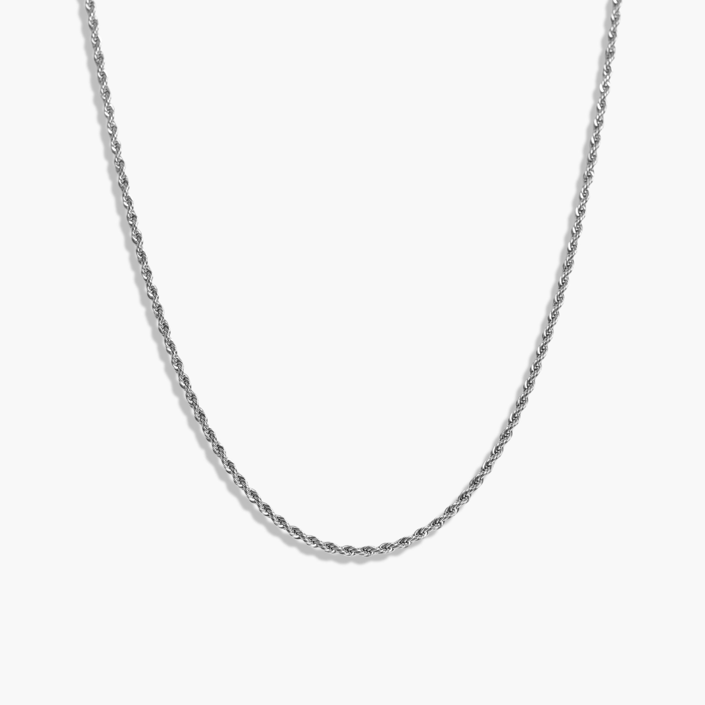 Silver Rope Necklace