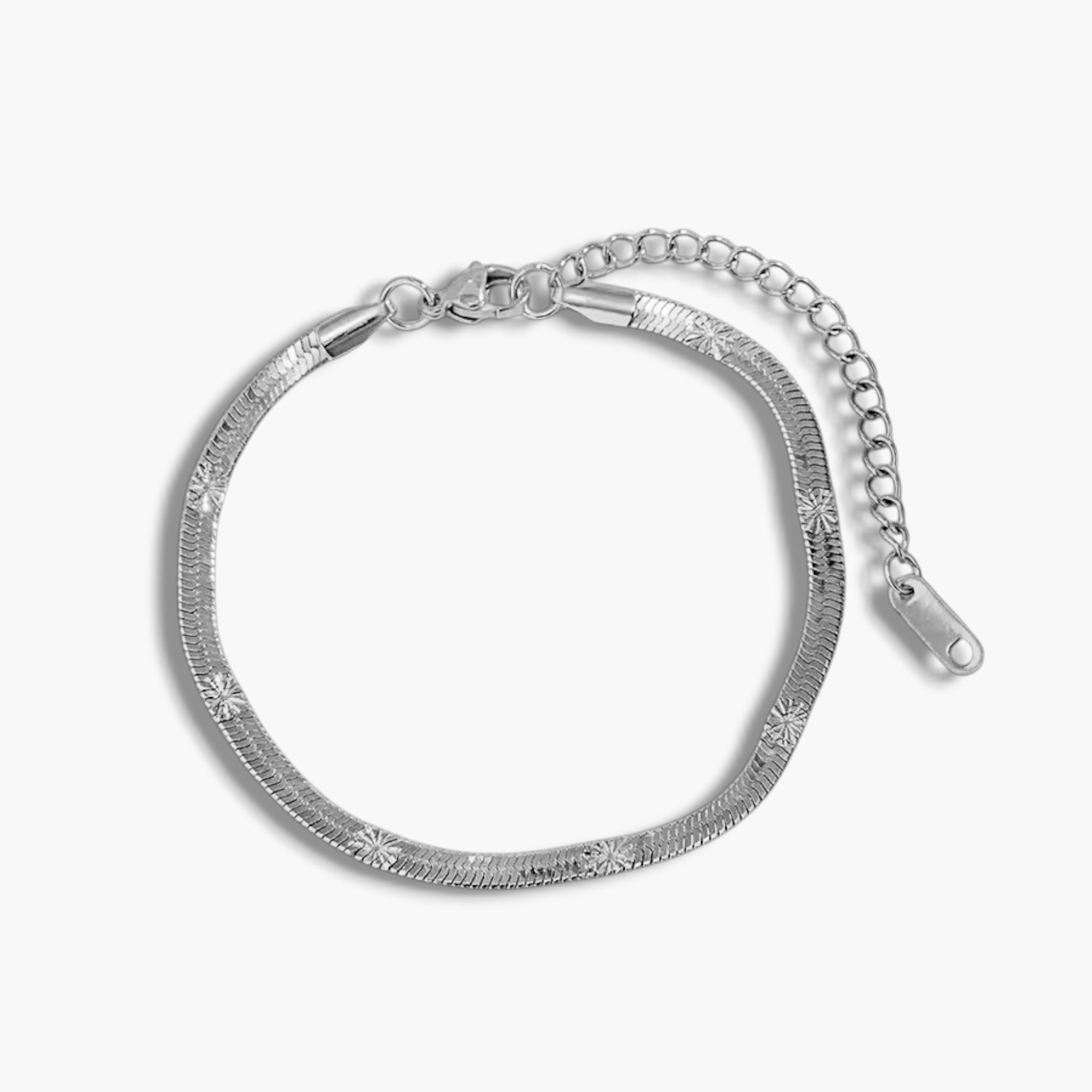 Silver Star Snake Bracelet
